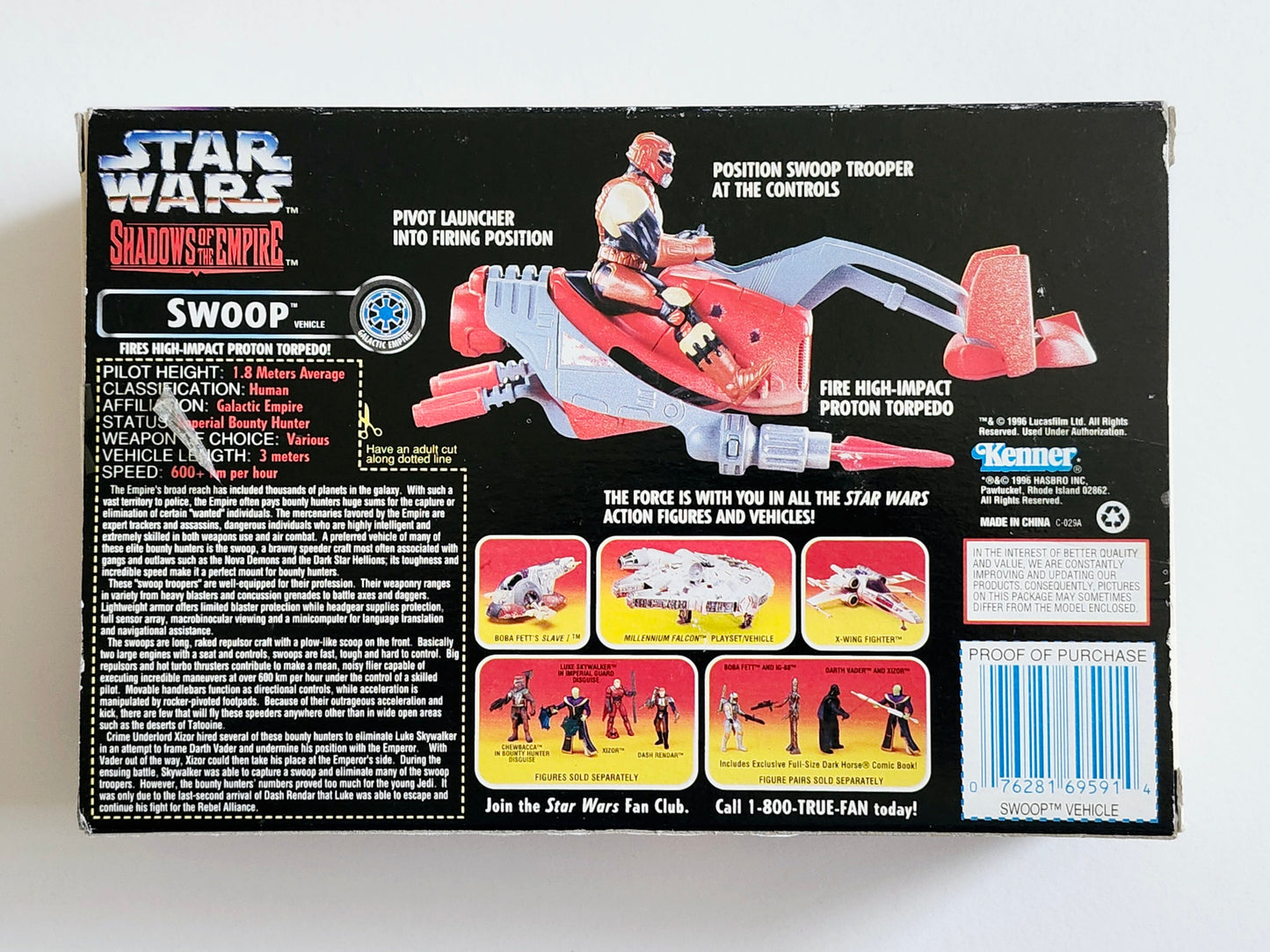 Star Wars: Shadows of the Empire Swoop Bike with Trooper Action Figure and Vehicle