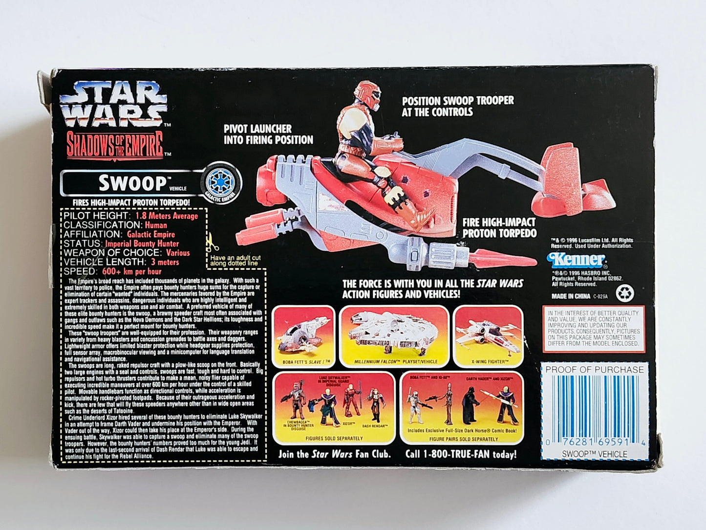 Star Wars: Shadows of the Empire Swoop Bike with Trooper Action Figure and Vehicle