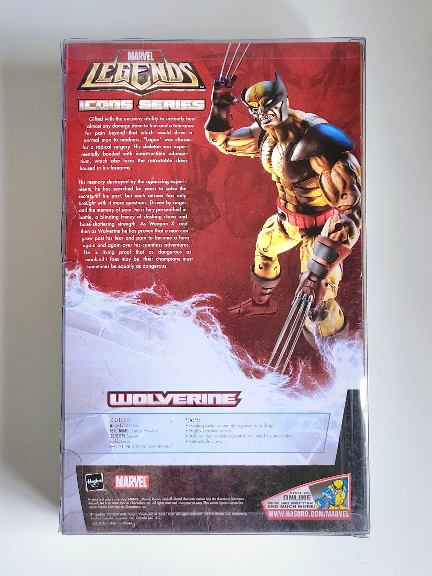Marvel Legends Icons Series Wolverine (Brown Tiger Stripe Costume) 12-Inch Scale Action Figure