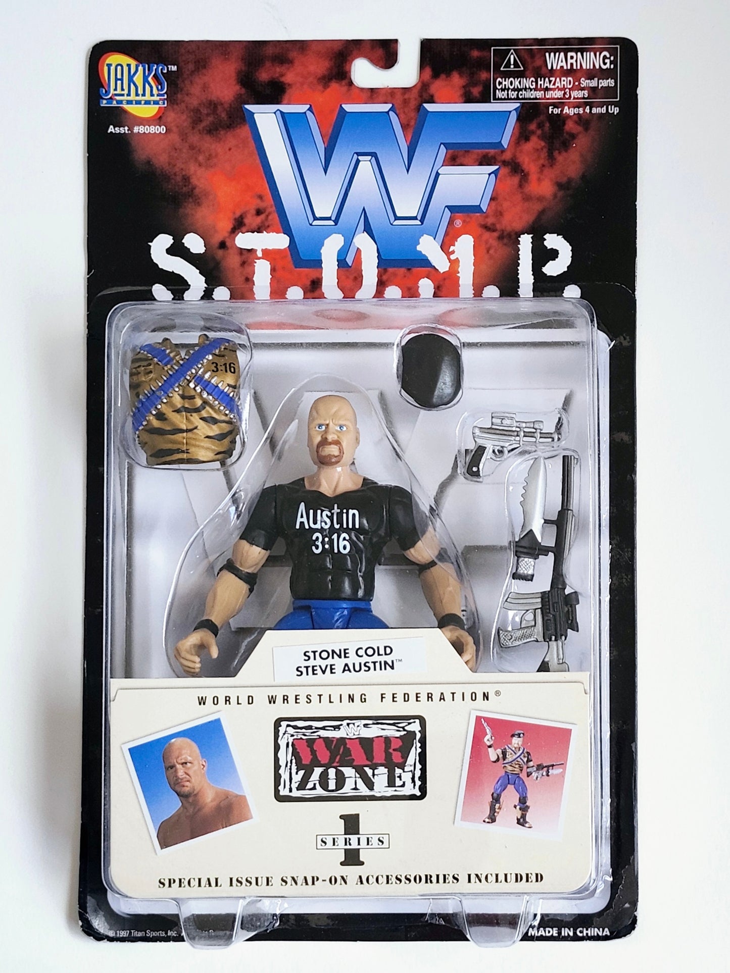 WWF S.T.O.M.P. Stone Cold Steve Austin Action Figure