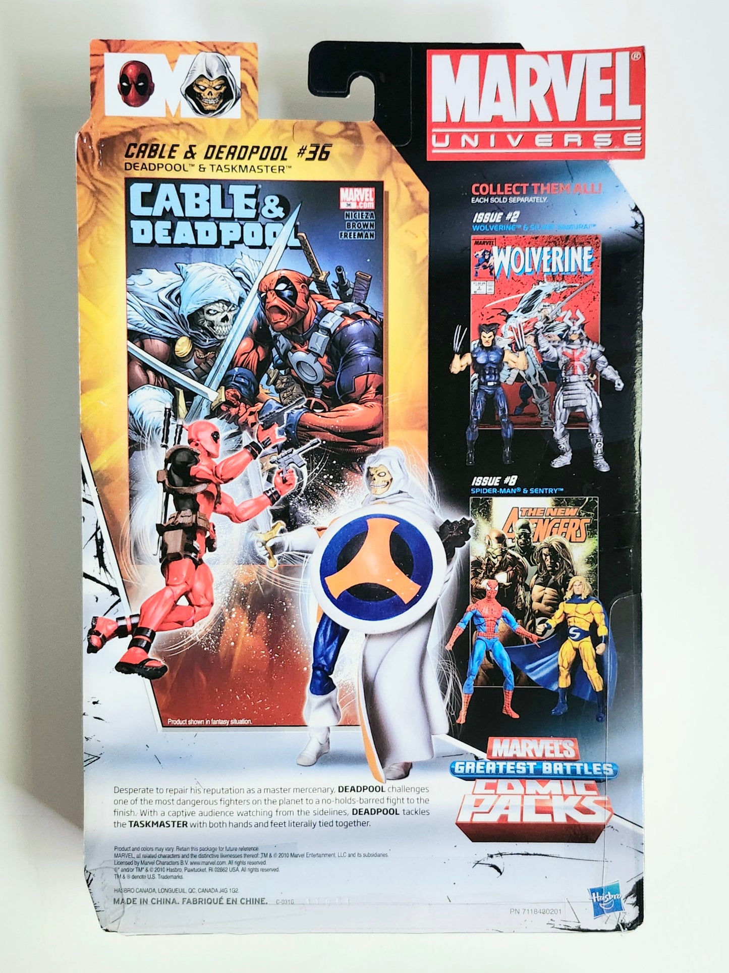 Marvel Universe Deadpool & Taskmaster Greatest Battles 3.75-Inch Action Figure Comic Pack