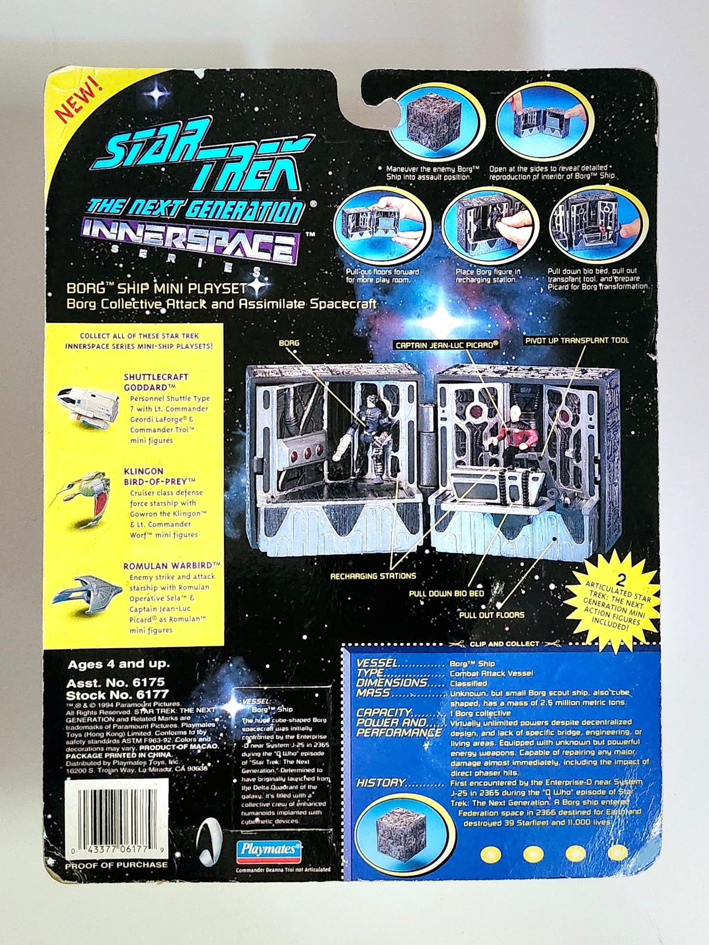 Star Trek Innerspace Series Borg Ship Mini Playset