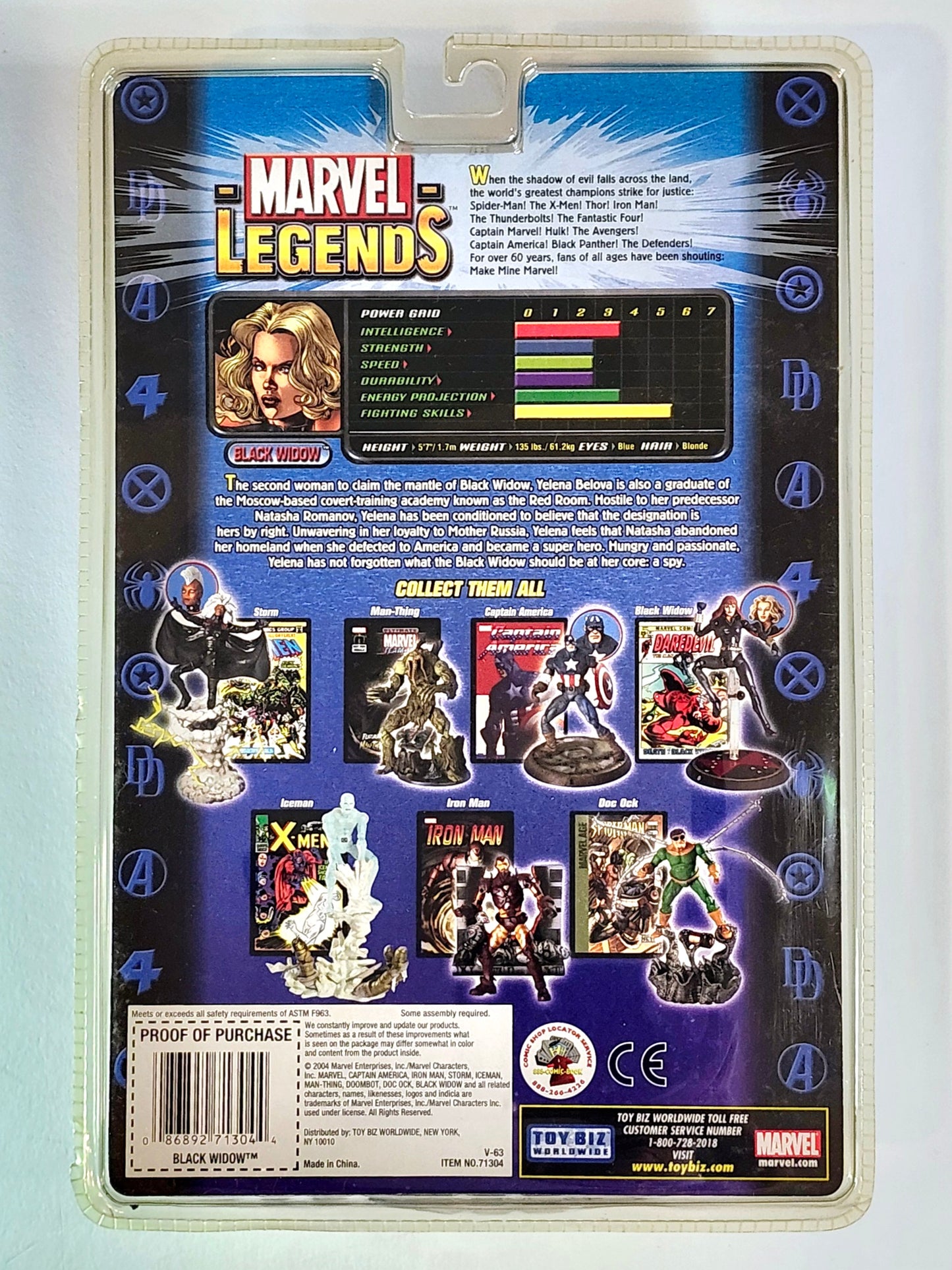 Marvel Legends Series VIII Black Widow (Short Hair Variant) 6-Inch Action Figure