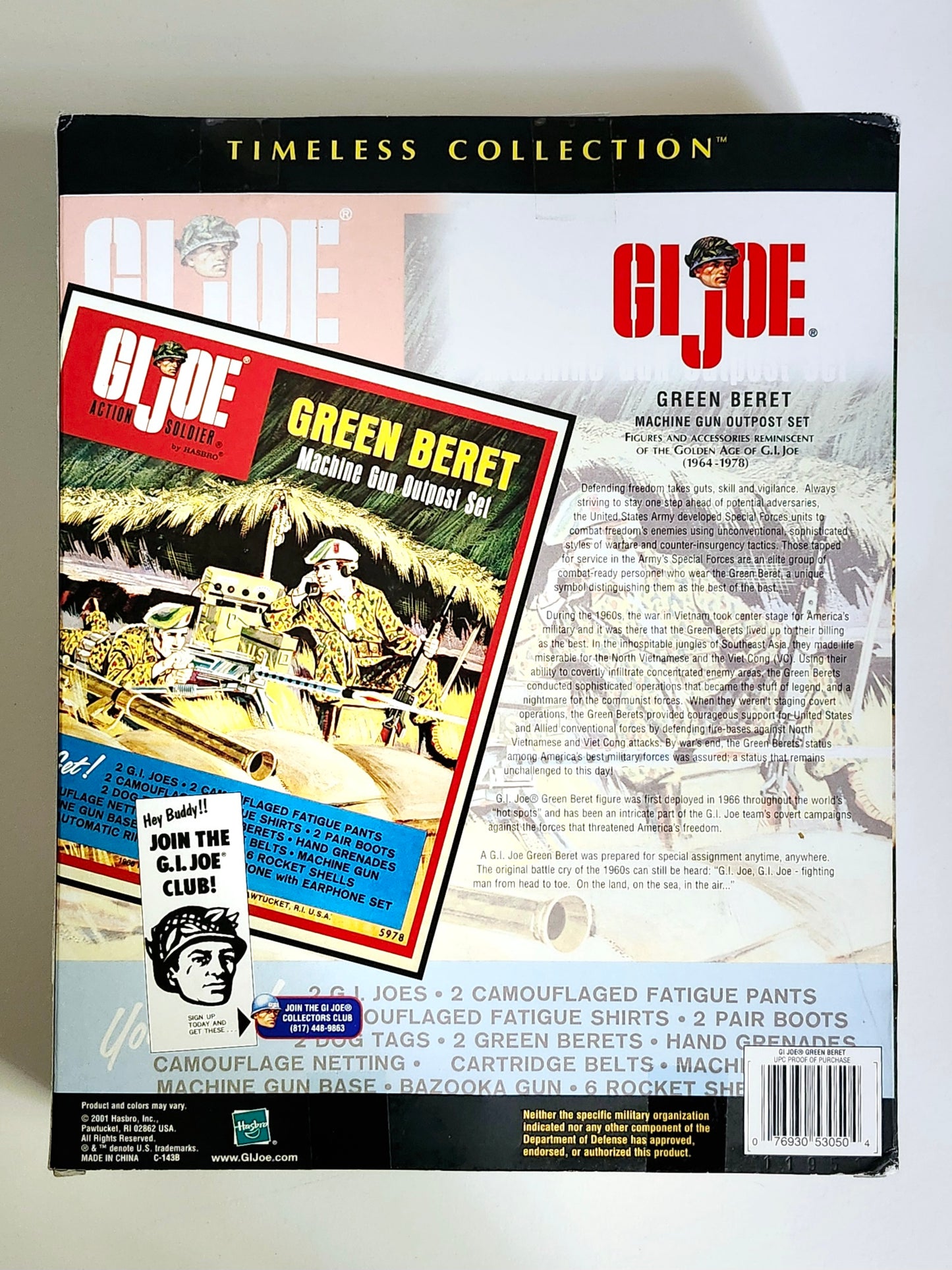 G.I. Joe Timeless Collection Green Beret Machine Gun Outpost 12-Inch Action Figure