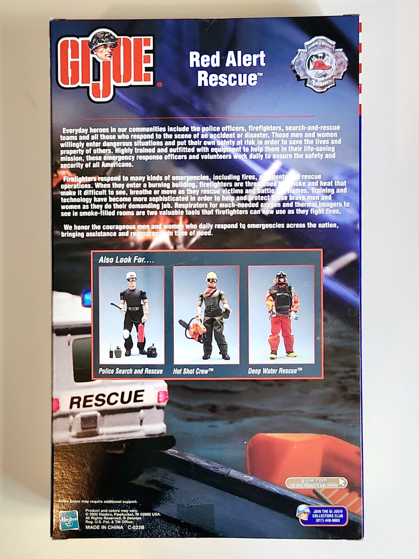 G.I. Joe Search & Rescue Team Red Alert Rescue (Caucasian) 12-Inch Action Figure