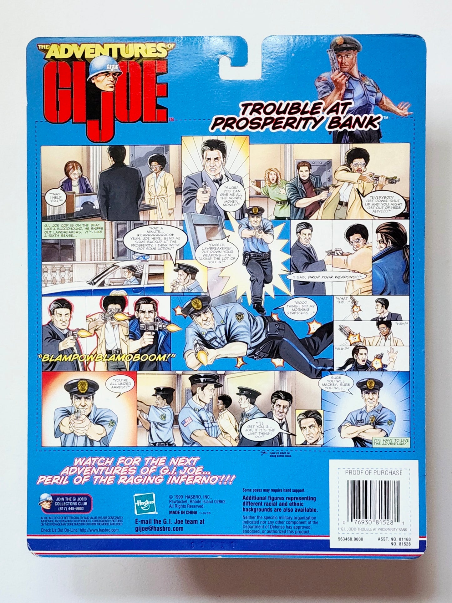 Adventures of G.I. Joe Trouble at Prosperity Bank (Caucasian) 12-Inch Action Figure