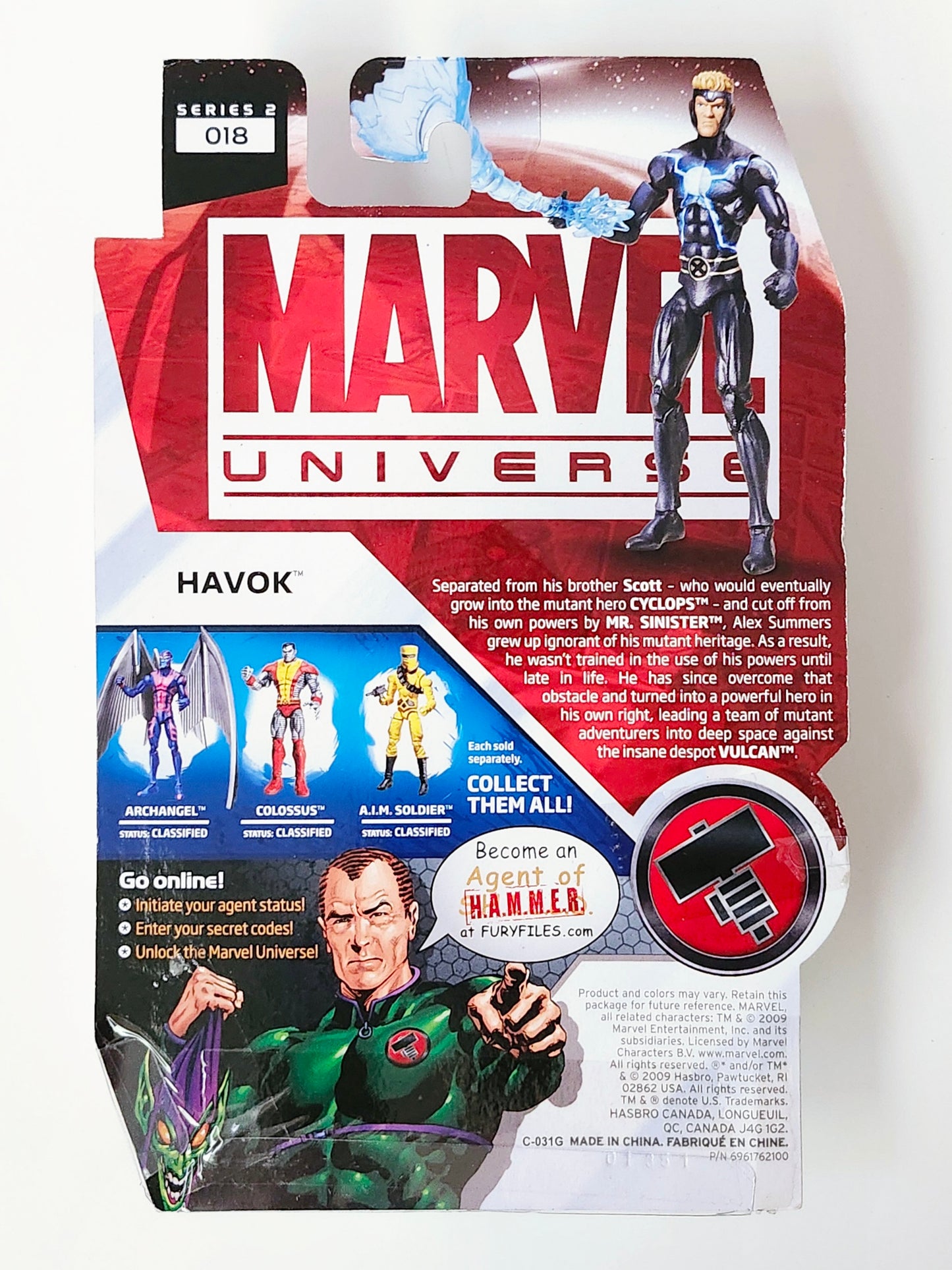 Marvel Universe Series 2 Figure 18 Havok (Classic Costume) 3.75-Inch Action Figure