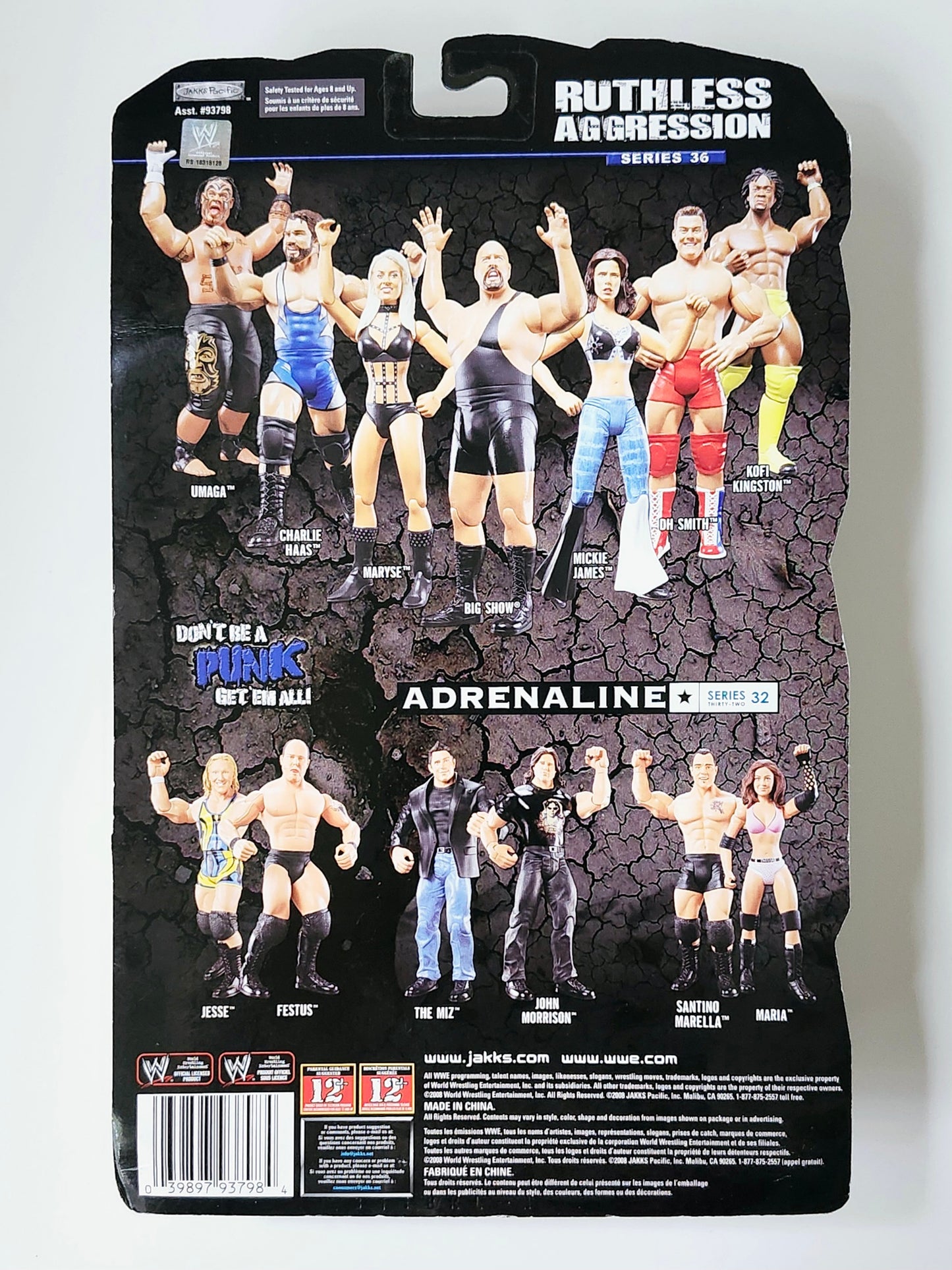 WWE Ruthless Aggression Series 36 Kofi Kingston Action Figure