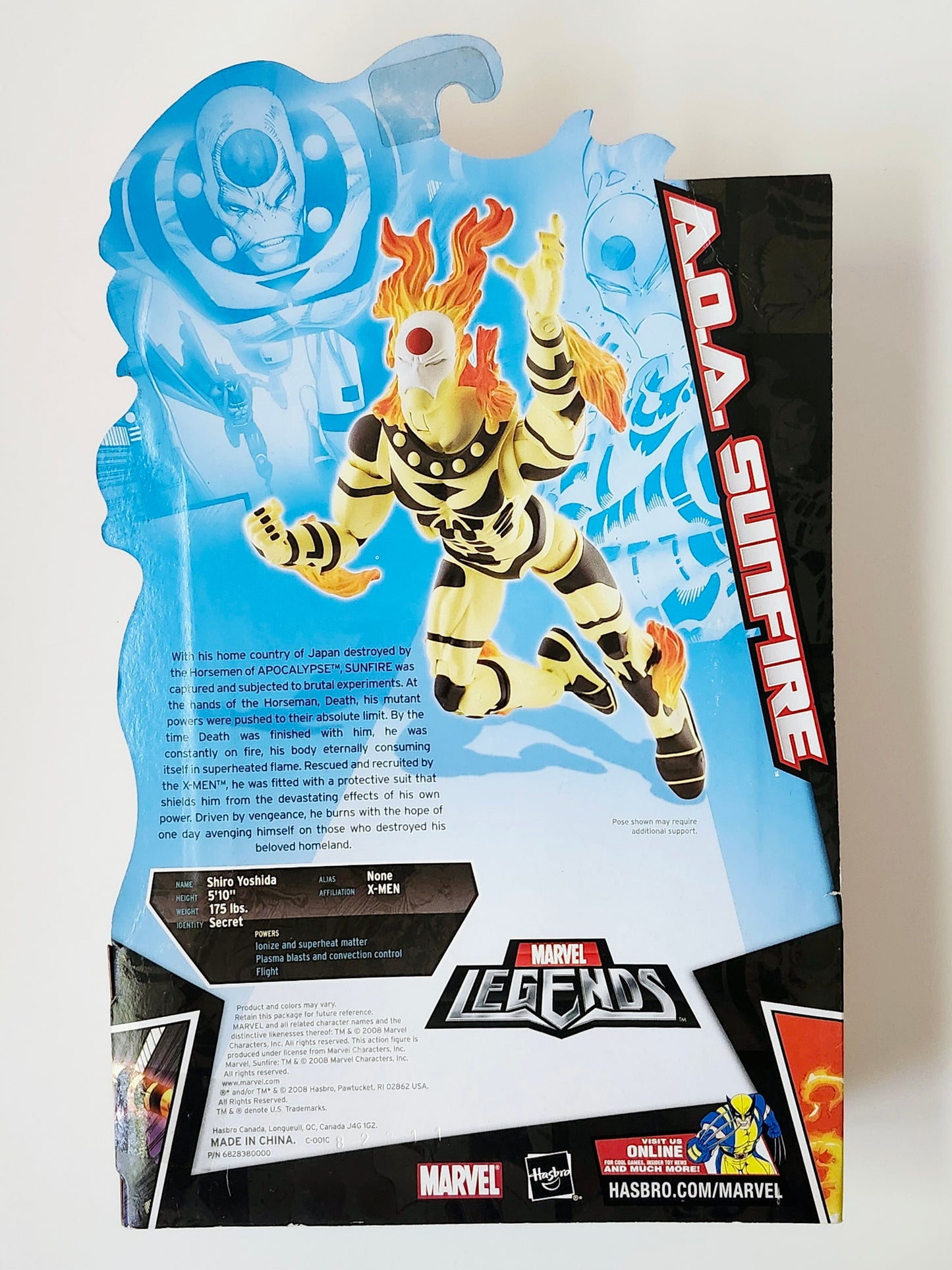 Marvel Legends A.O.A Sunfire Exclusive 6-Inch Action Figure