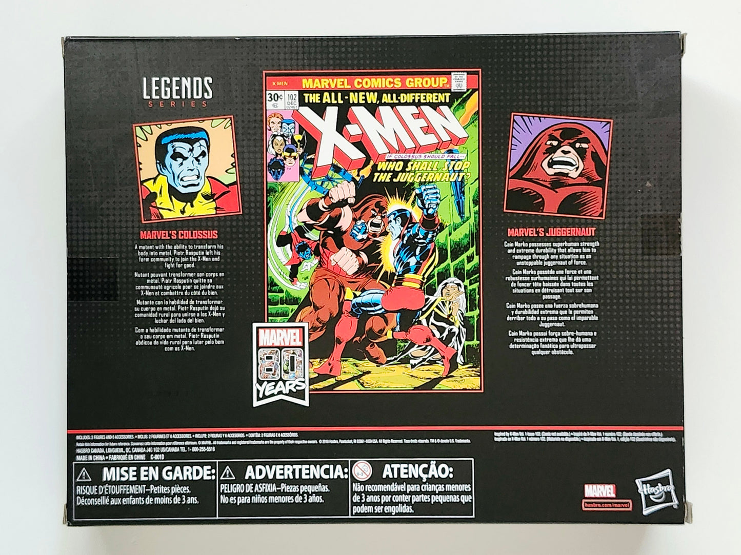 Marvel Legends 80th Anniversary Colossus vs. Juggernaut Action Figure 2-Pack