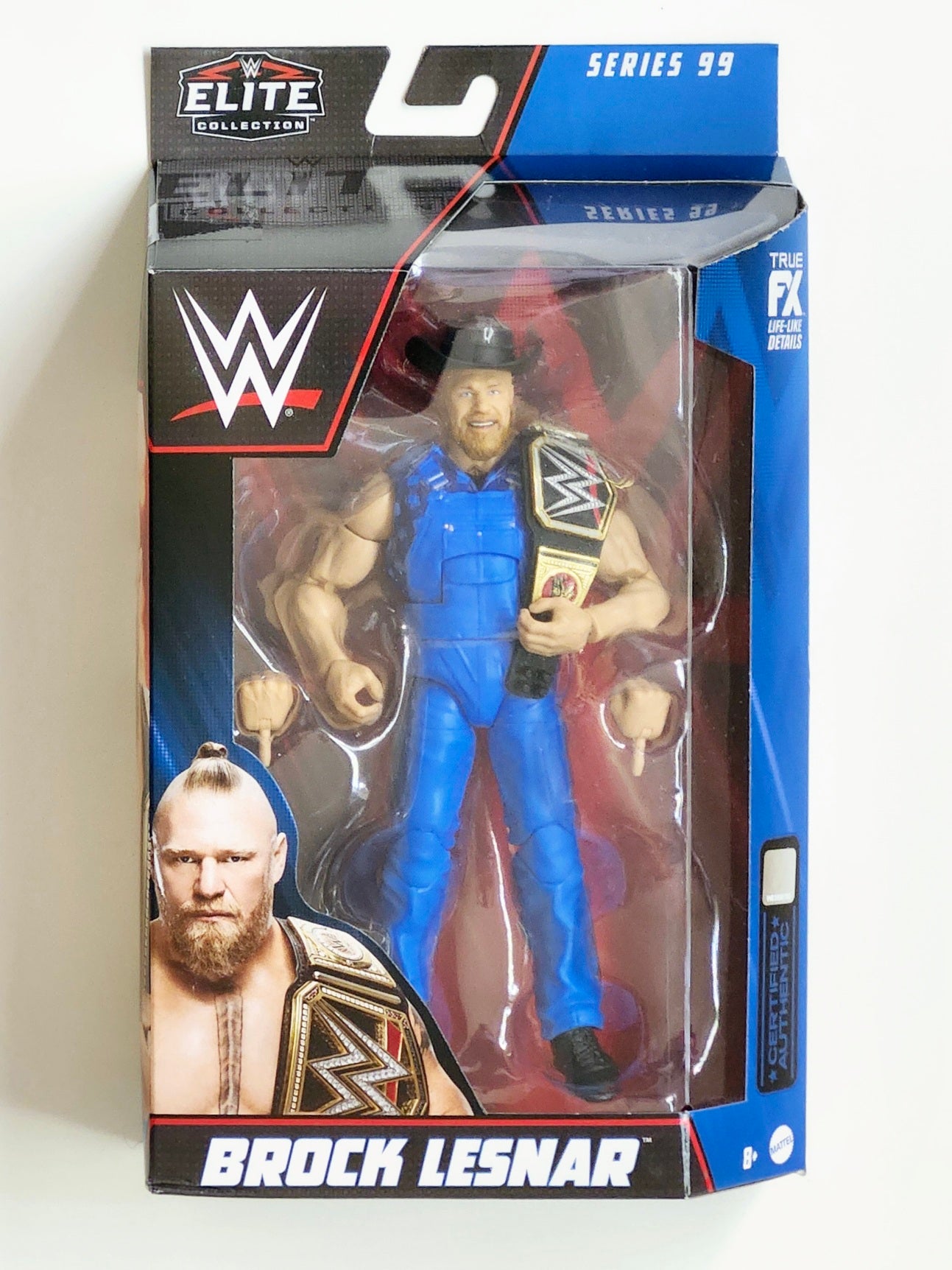 WWE Elite Collection Series 99 Brock Lesnar (Blue Overalls Chase) Action Figure
