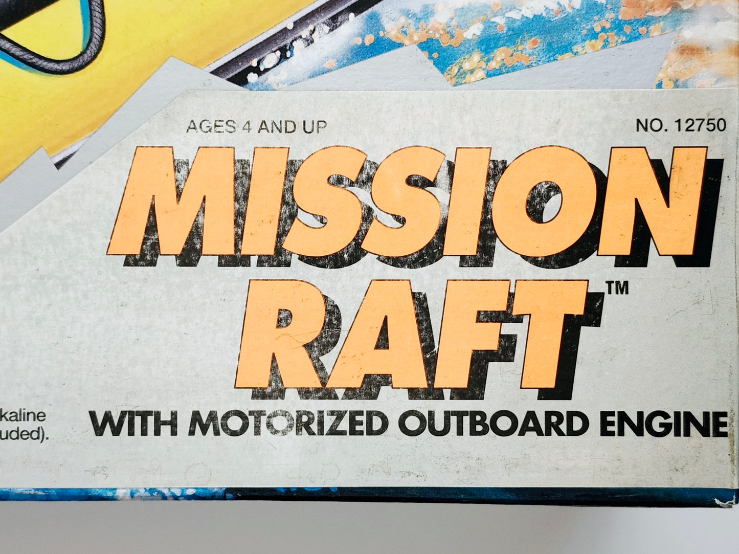 Action Man Mission Raft with Motorized Outboard Engine, Not Mint