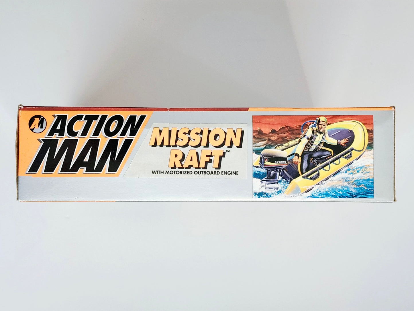 Action Man Mission Raft with Motorized Outboard Engine, Not Mint