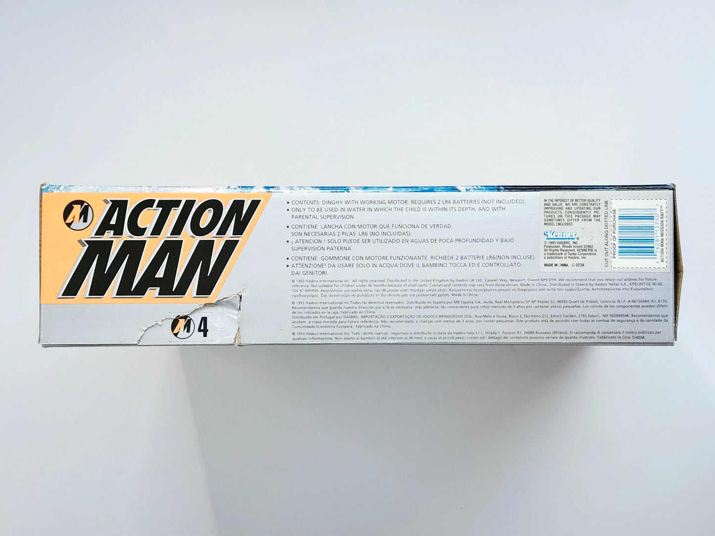 Action Man Mission Raft with Motorized Outboard Engine, Not Mint