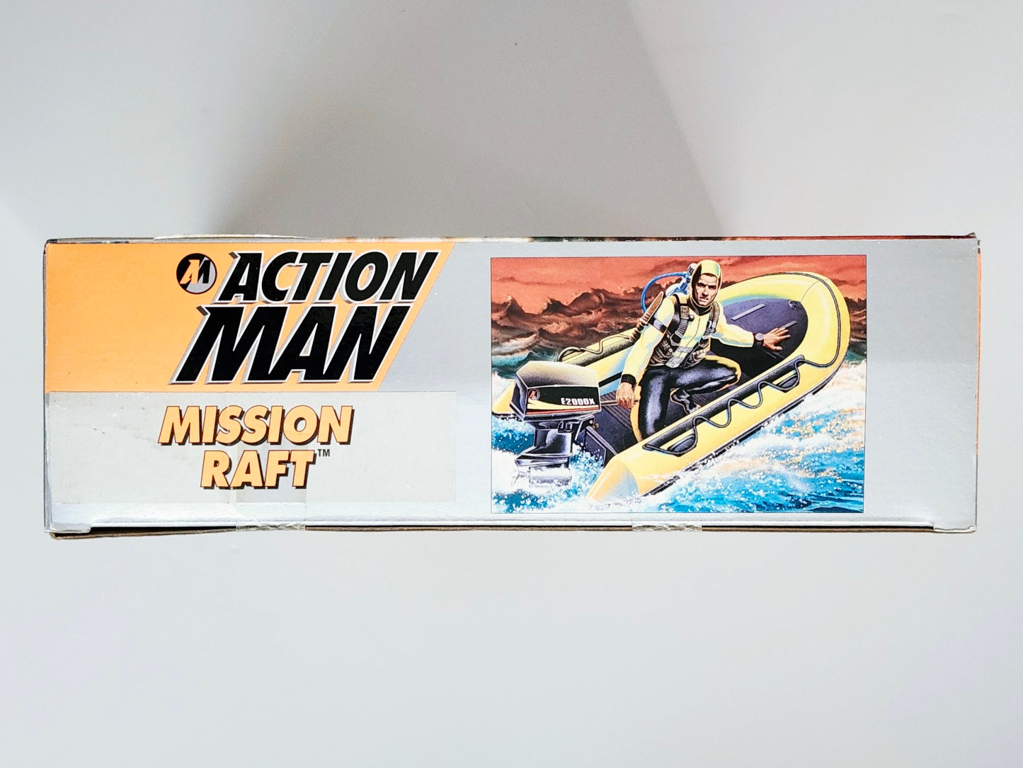 Action Man Mission Raft with Motorized Outboard Engine, Not Mint