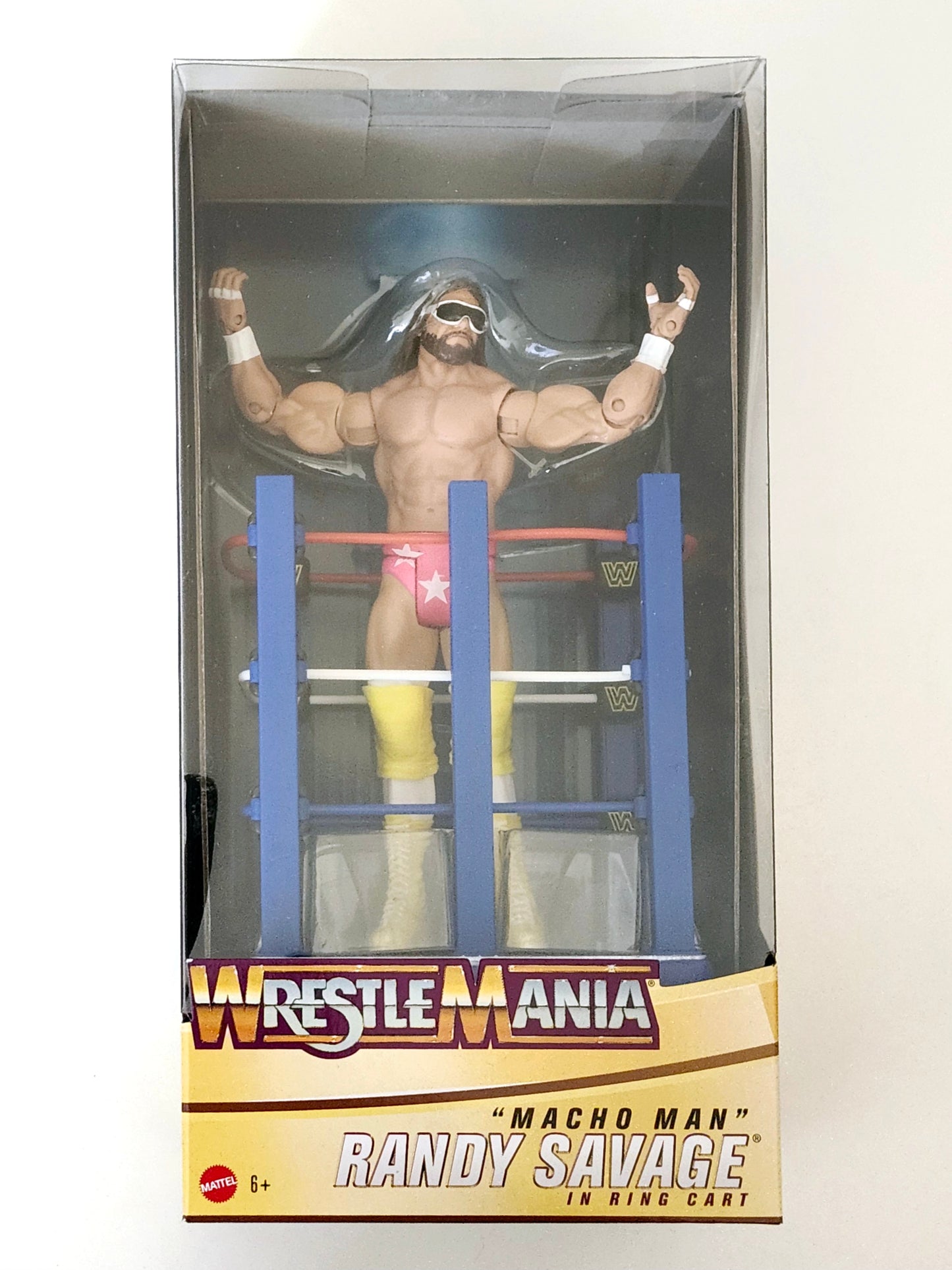 WWE WrestleMania Celebration "Macho Man" Randy Savage in Ring Cart Action Figure