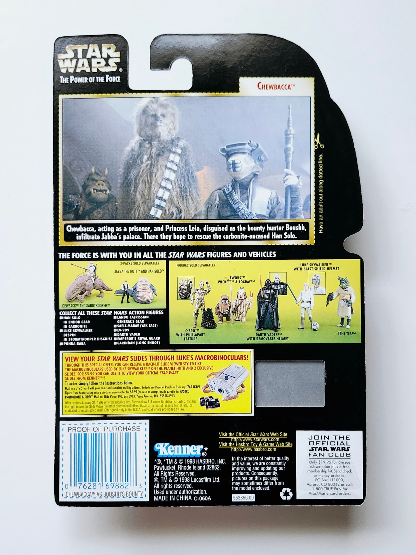 Star Wars: Power of the Force Freeze Frame Chewbacca as Boushh's Bounty 3.75-Inch Action Figure