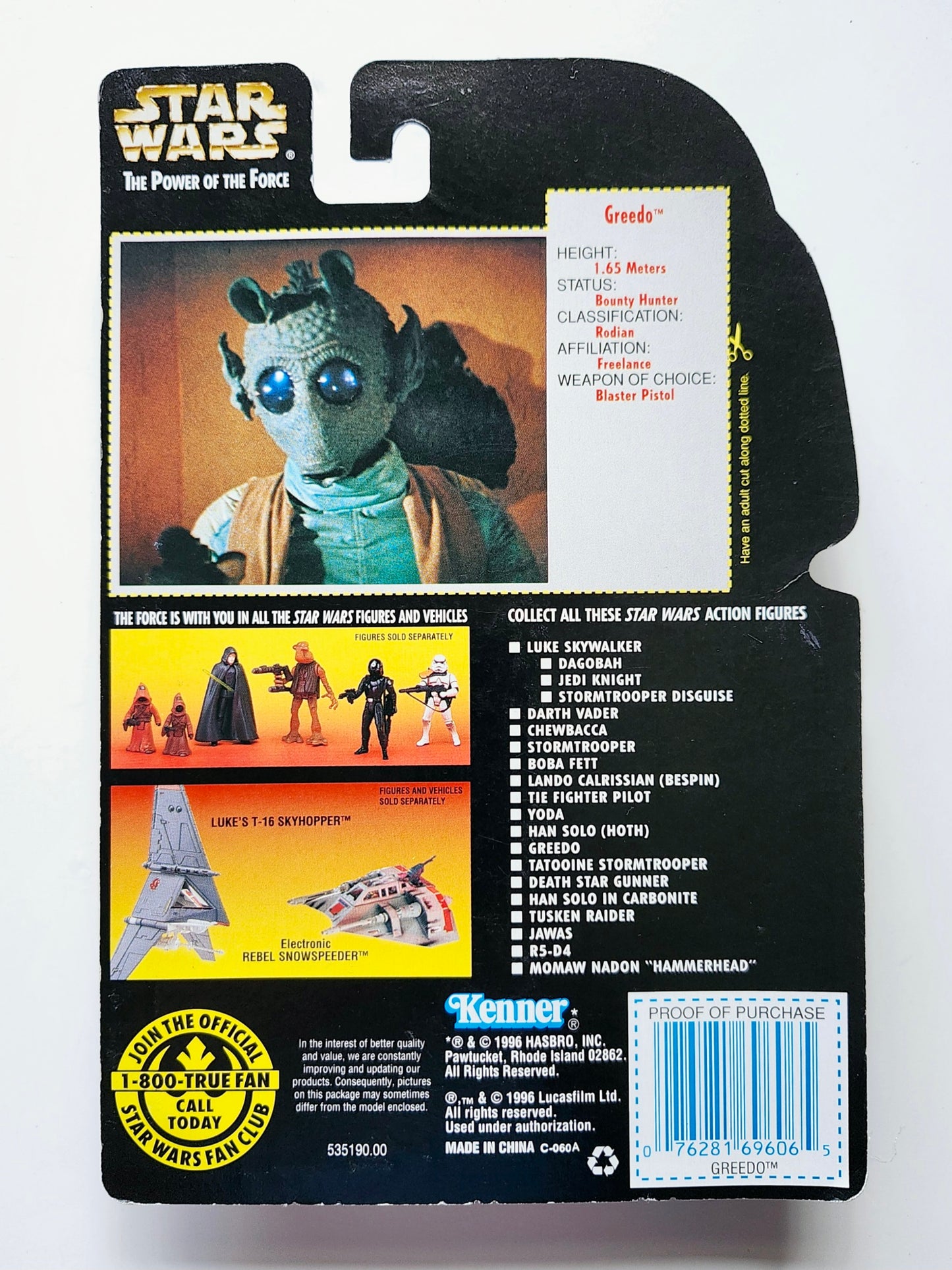 Star Wars: Power of the Force Greedo (Red Card) 3.75-Inch Action Figure