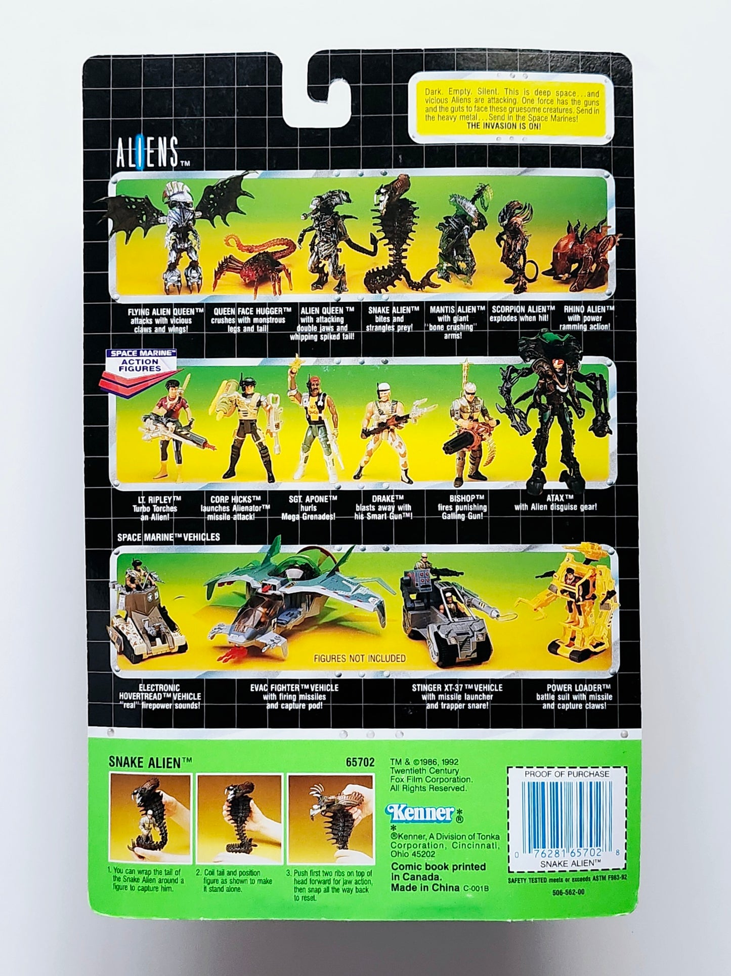 Aliens Snake Alien Action Figure, 1992