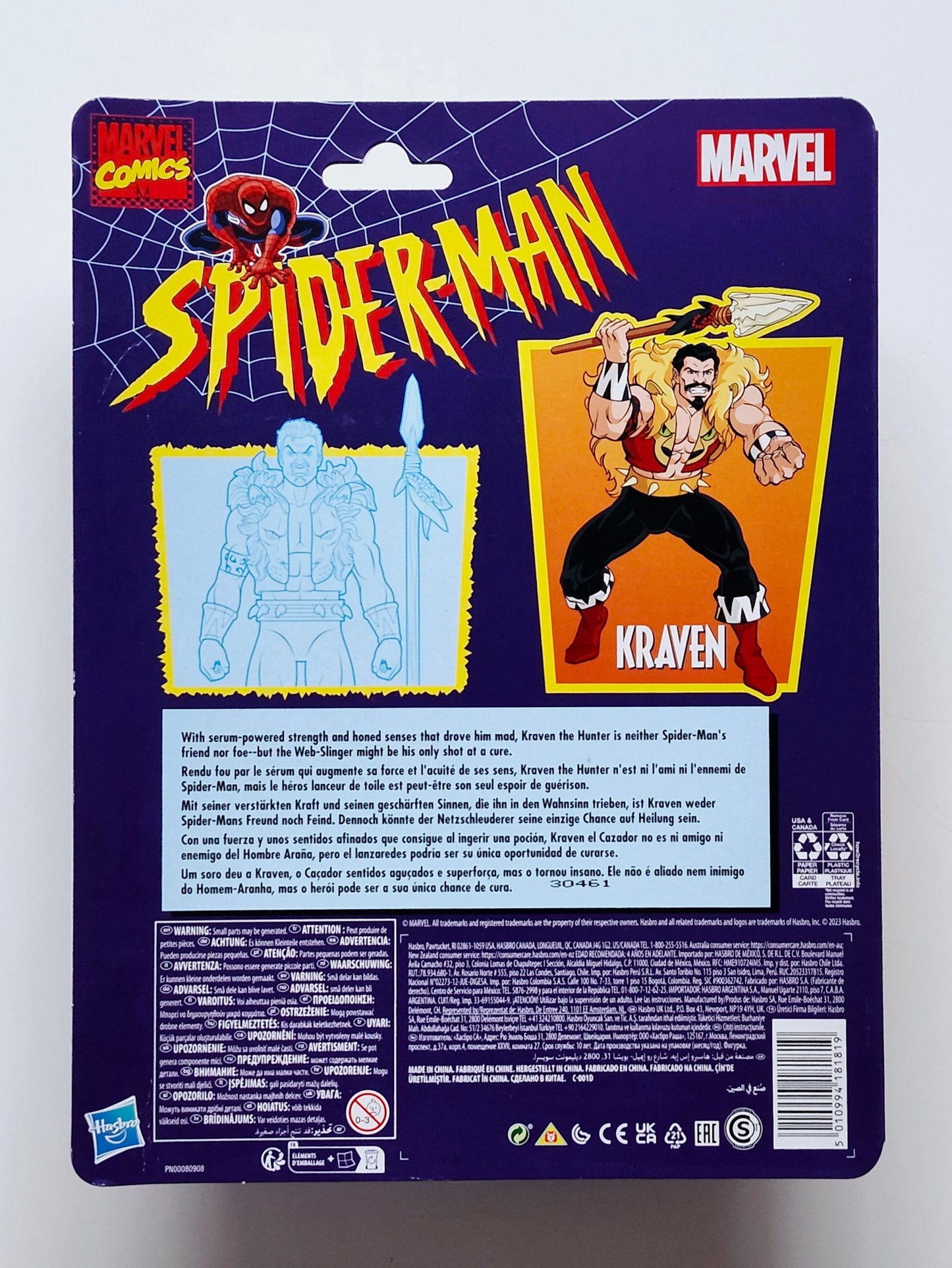 Marvel Legends Spider-Man Retro Collection Kraven 6-Inch Scale Action Figure