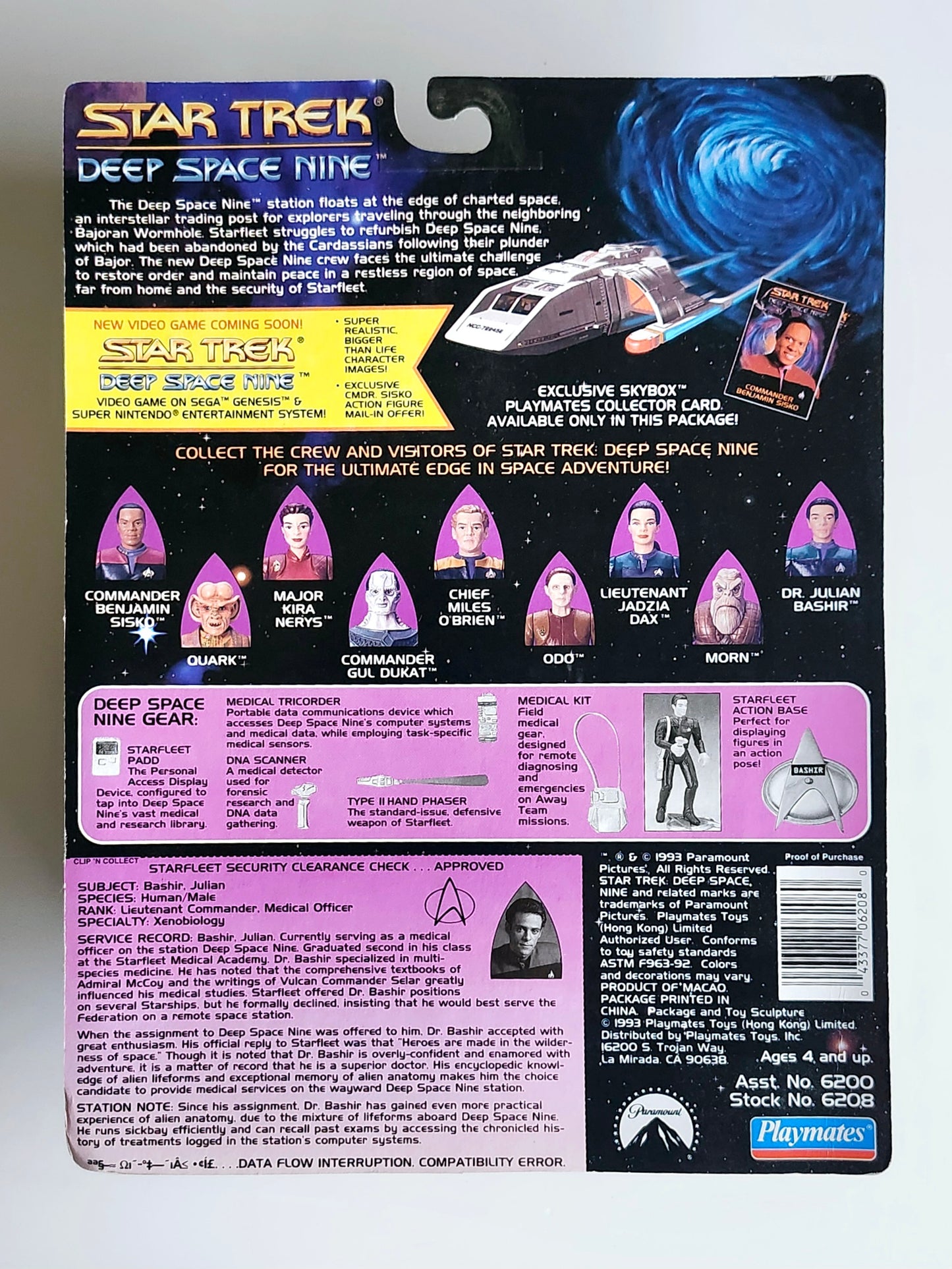 Star Trek: Deep Space Nine Commander Dr. Julian Bashir 4.5-Inch Action Figure