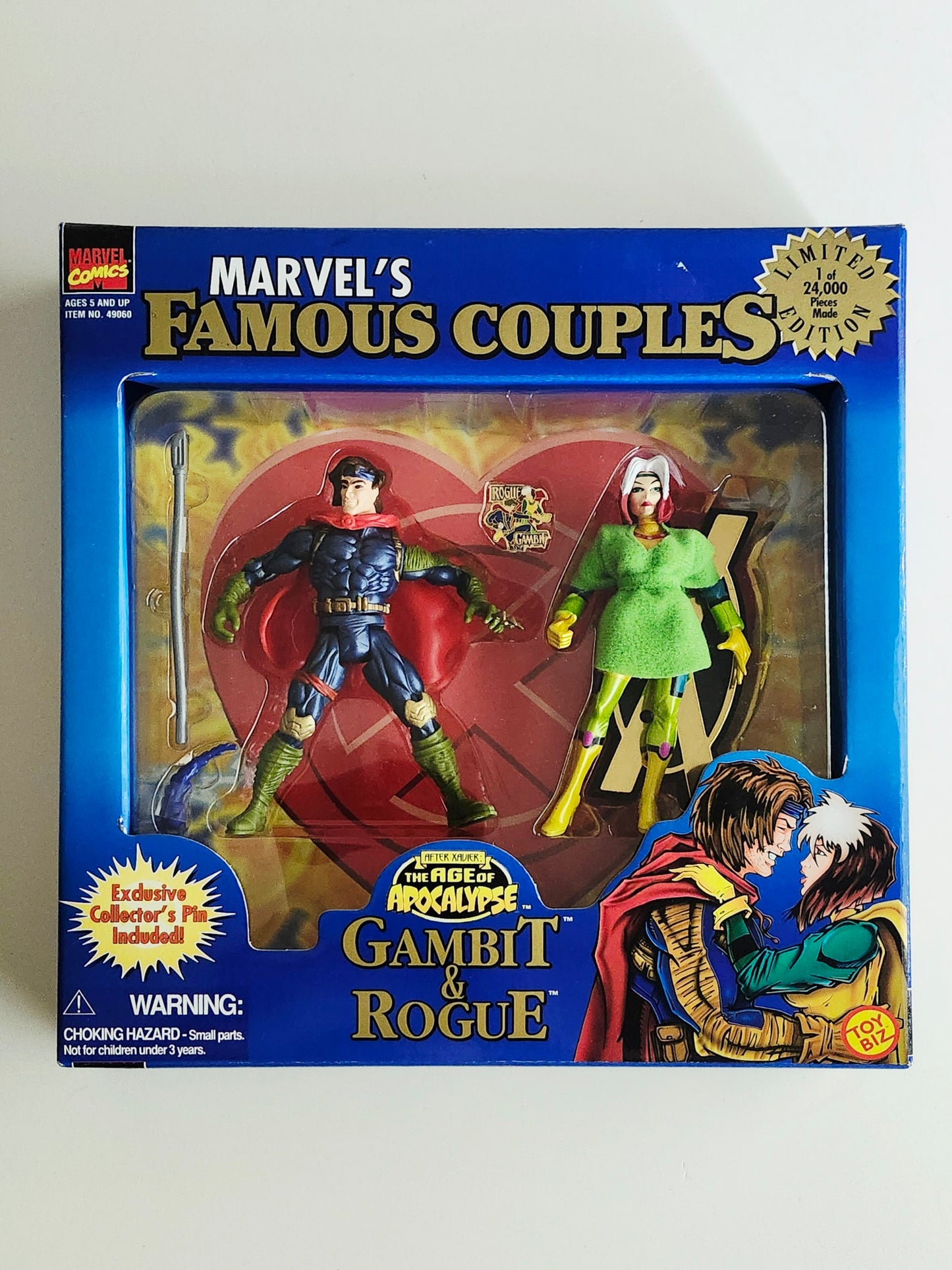 Marvel's Famous Couples Age of Apocalypse Gambit & Rogue 5-Inch Action Figures