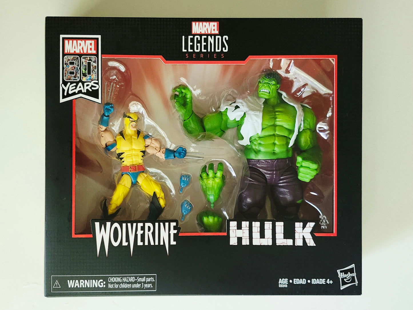 Marvel Legends 80th Anniversary Wolverine vs. Hulk Action Figure 2-Pack