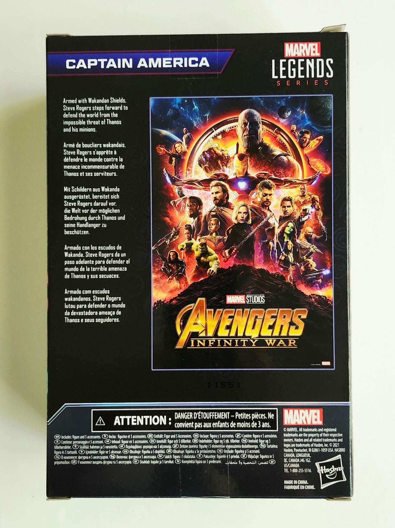 Marvel Legends The Infinity Saga Captain America (Avengers Infinity War) 6-Inch Action Figure