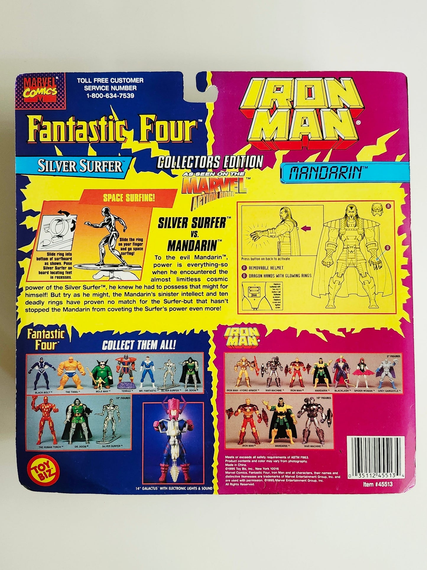 Fantastic Four and Iron Man Animated Series Collectors Edition Silver Surfer and Mandarin Exclusive Action Figure 2-Pack