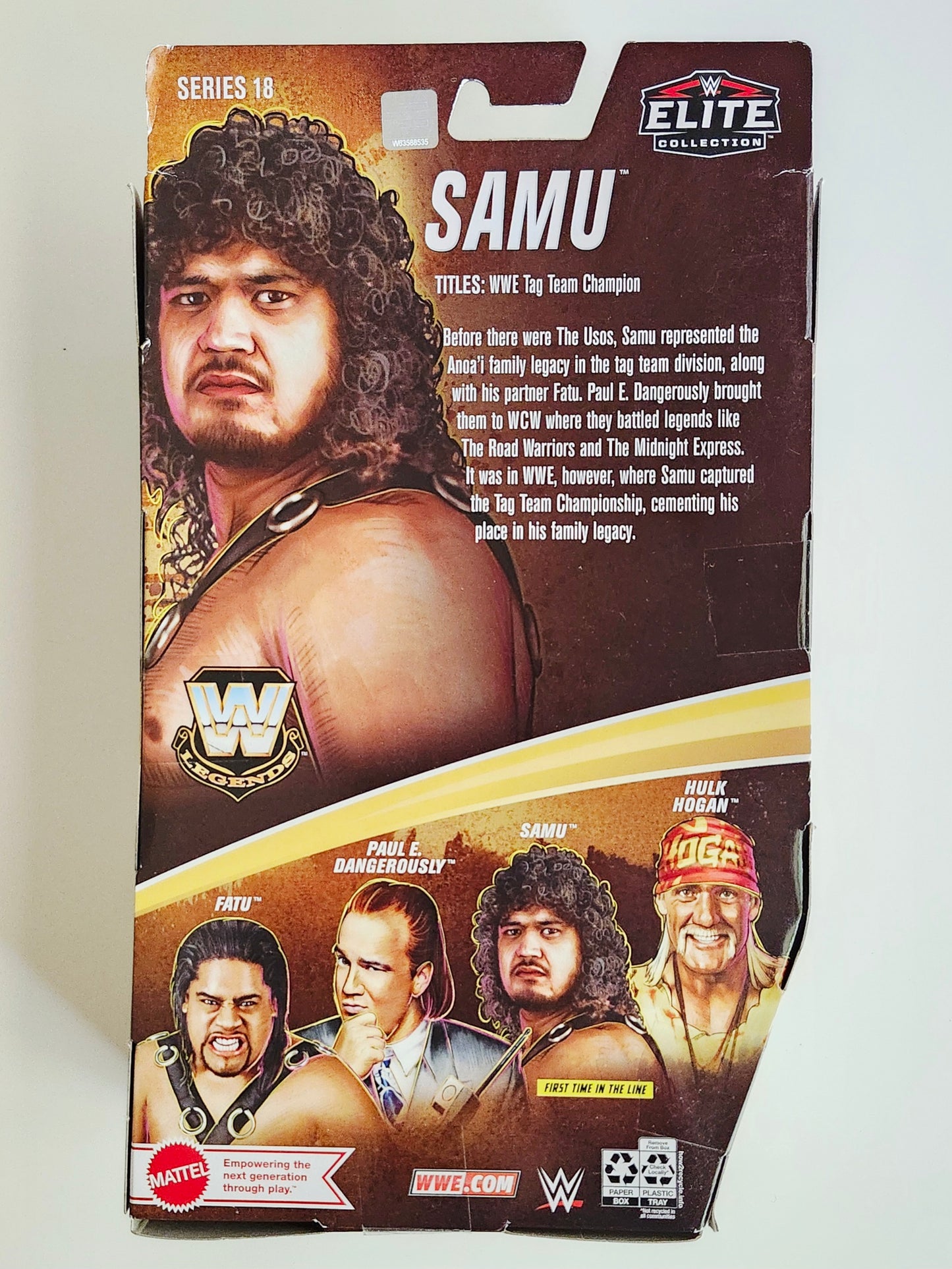 WWE Legends Elite Collection Series 18 Samu (Black Pants) Exclusive Action Figure