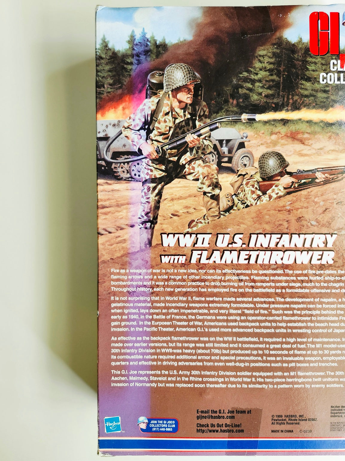 G.I. Joe Classic Collection WWII U.S. Infantry with Flamethrower 12-Inch Action Figure