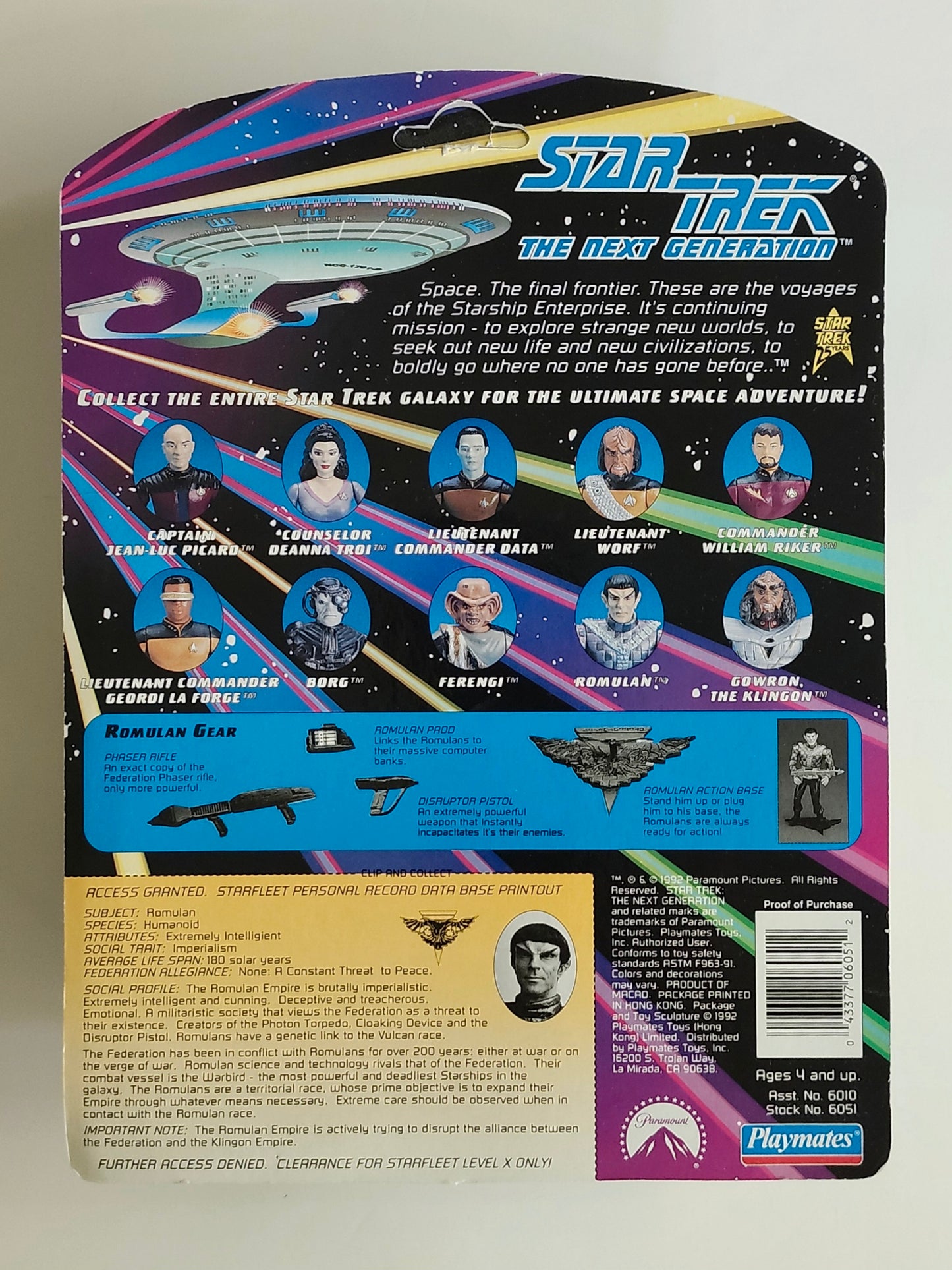 Star Trek: The Next Generation Romulan 4.5-Inch Action Figure