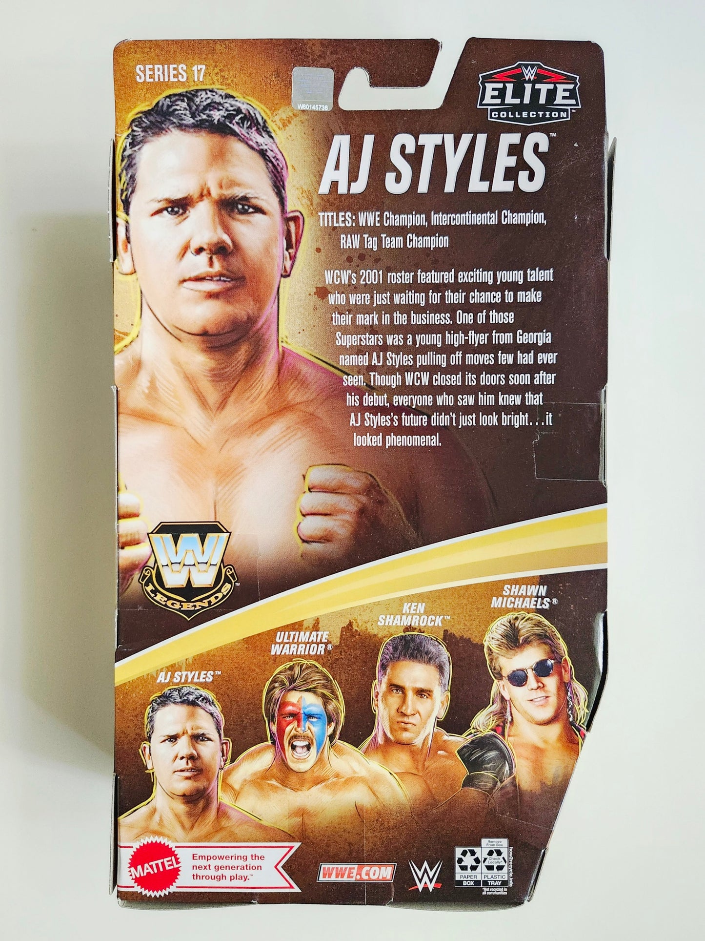 WWE Legends Elite Collection Series 17 AJ Styles Exclusive Action Figure