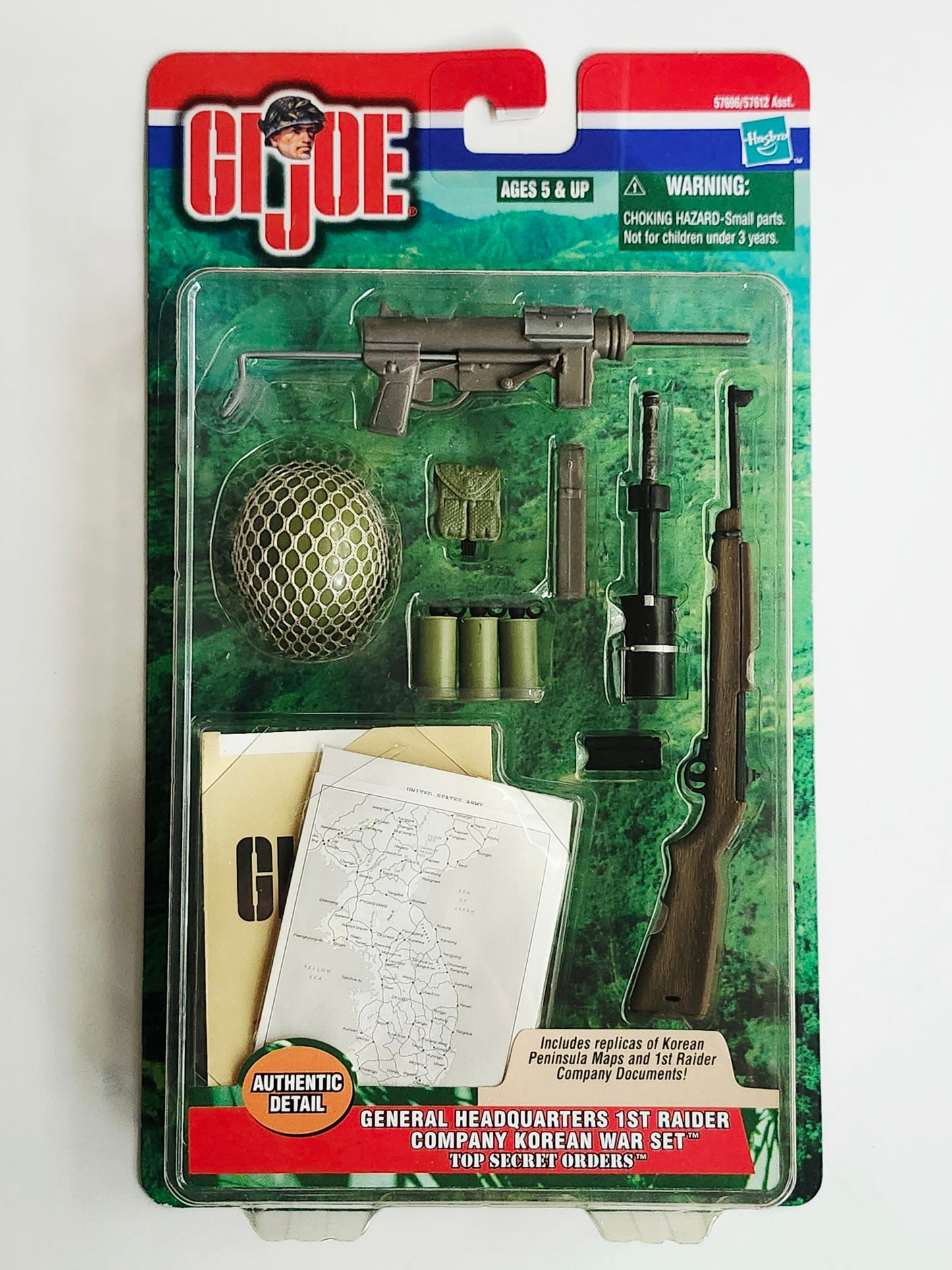 G.I. Joe General Headquarters 1st Raider Company Korean War Set Top Secret Orders 12-Inch Action Figure Accessories