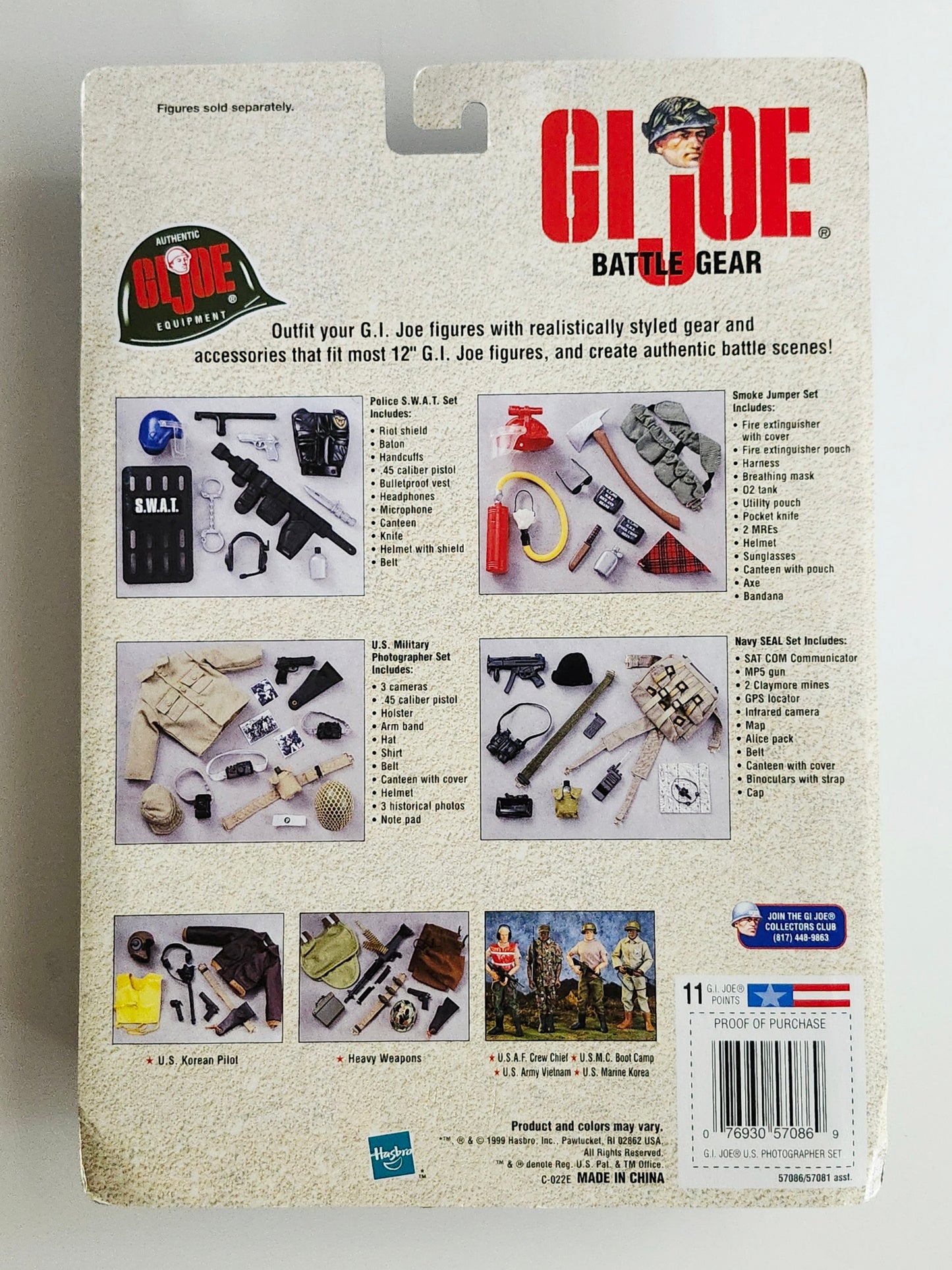 G.I. Joe Battle Gear U.S. Military Photographer Set 12-Inch Action Figure Accessories