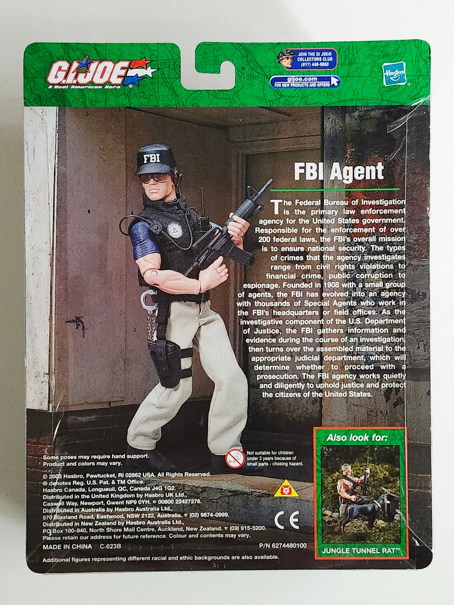 G.I. Joe FBI Agent (Caucasian) 12-Inch Action Figure