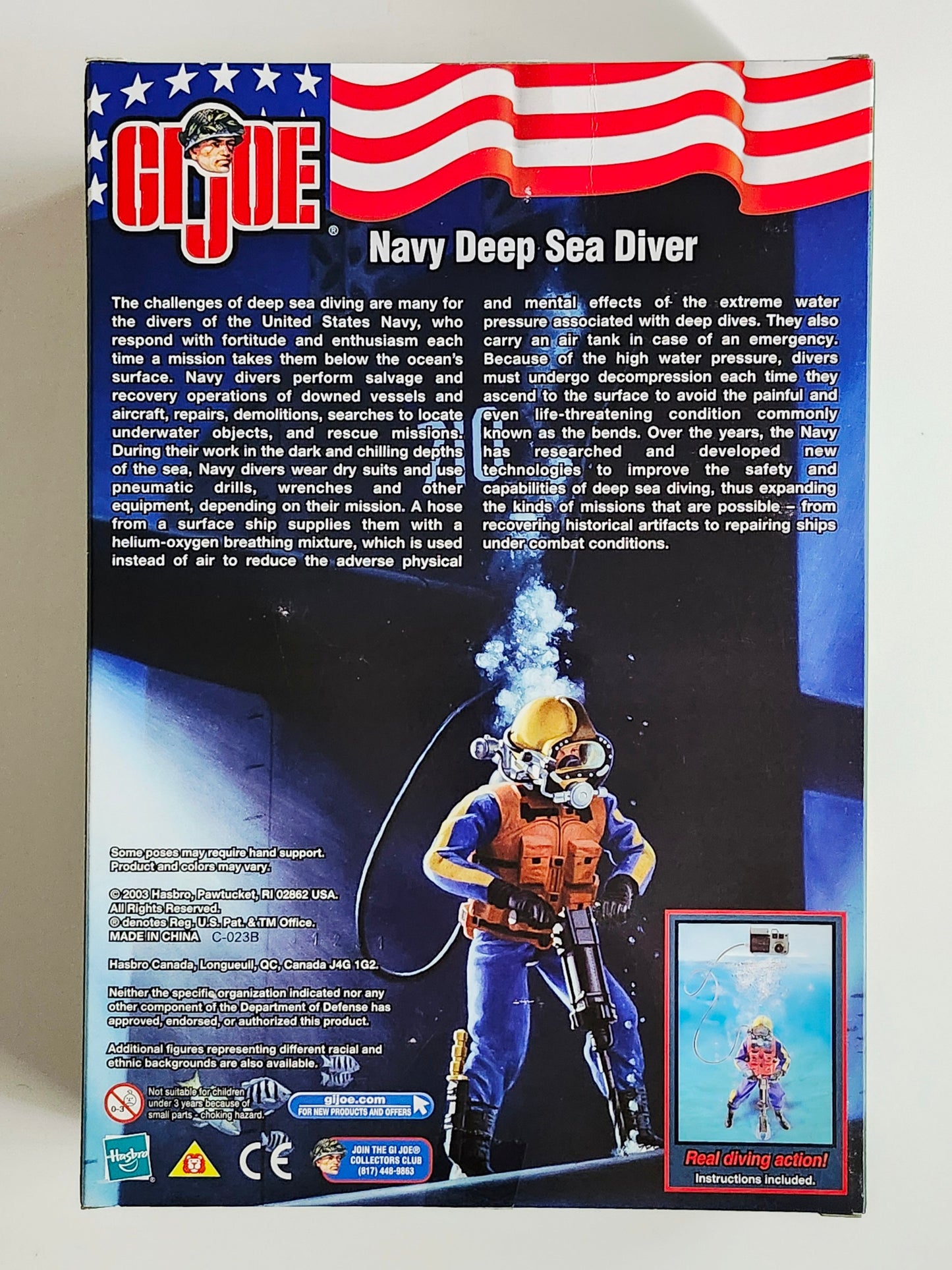 G.I. Joe Navy Deep Sea Diver (Hispanic) 12-Inch Action Figure