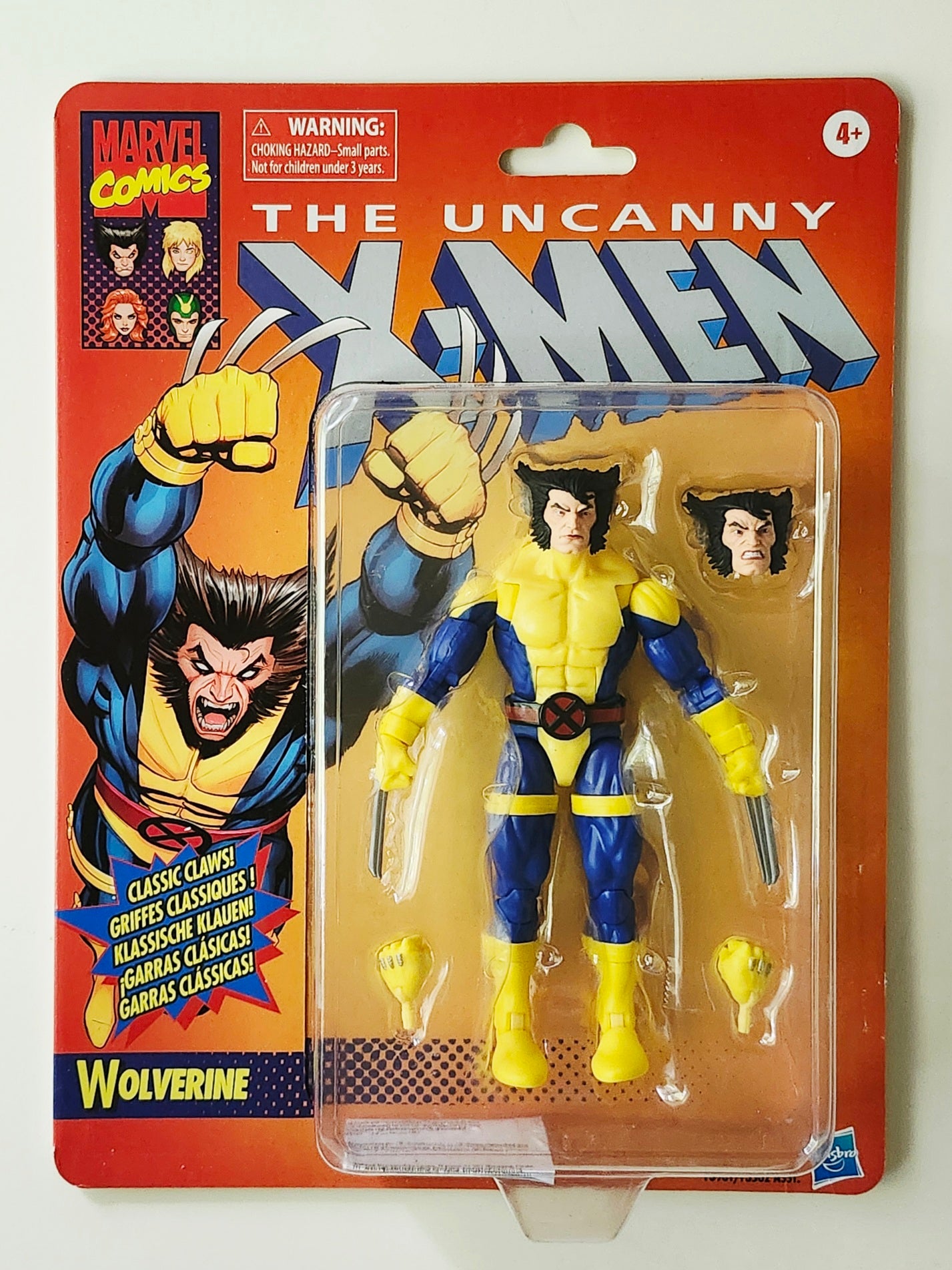 Marvel Legends X-Men Retro Collection Wolverine (Blue & Gold Uniform) 6-Inch Action Figure