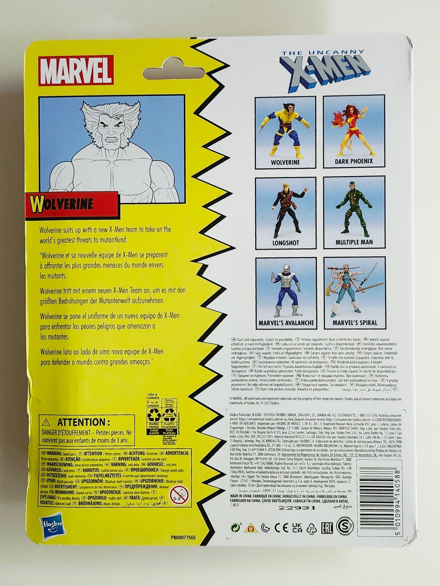 Marvel Legends X-Men Retro Collection Wolverine (Blue & Gold Uniform) 6-Inch Action Figure