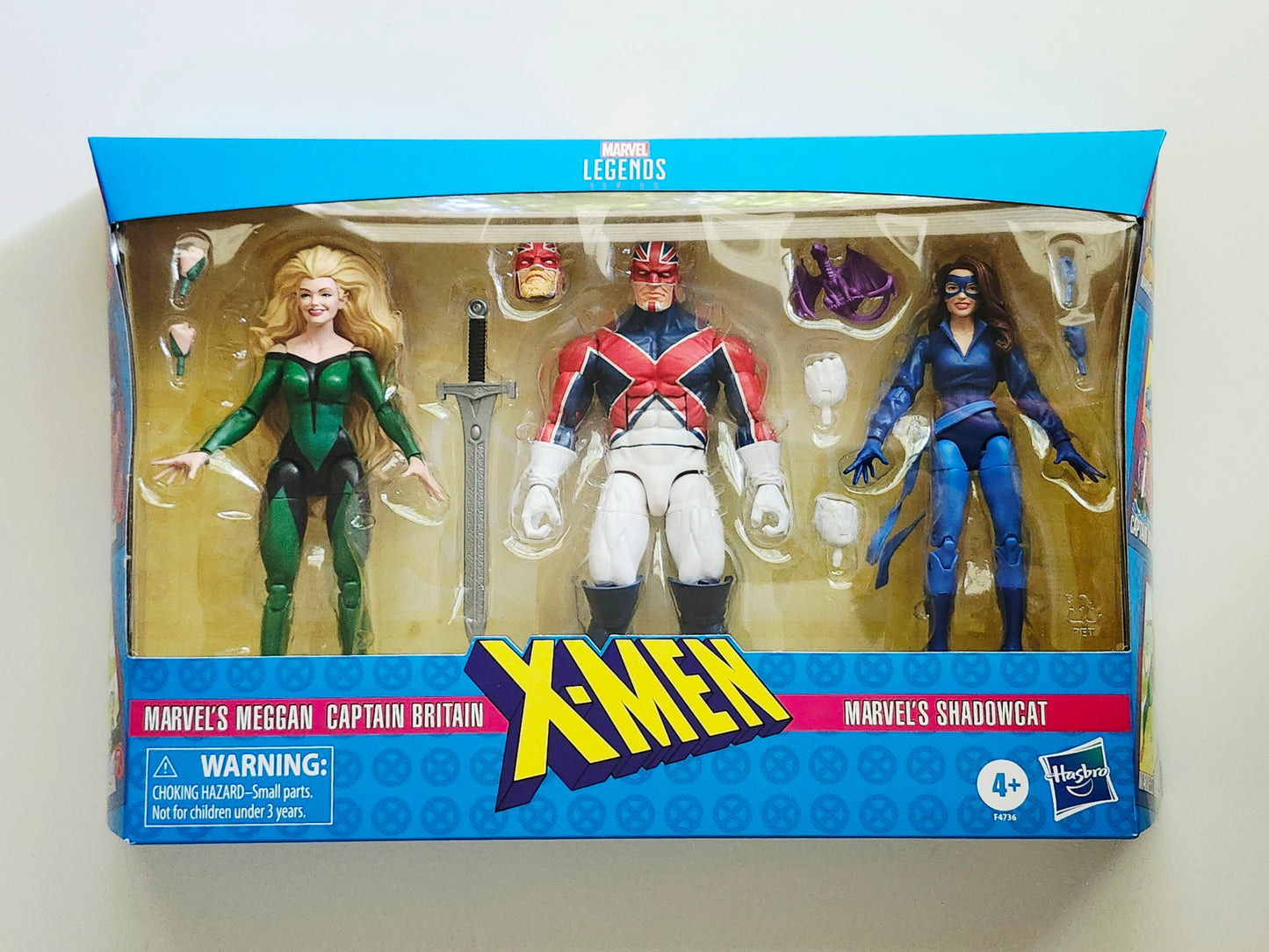 Marvel Legends Excalibur Action Figure 3-Pack (Meggan, Captain Britain, Shadowcat)