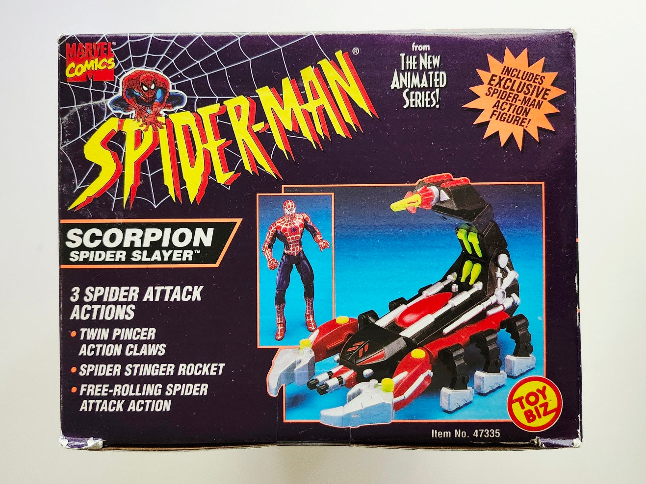 Spider-Man Animated Series Scorpion Spider-Slayer Vehicle and 5-Inch Action Figure (1996)