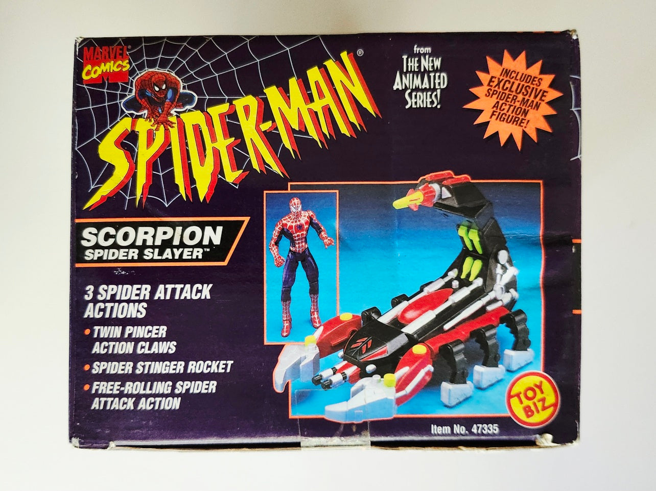 Spider-Man Animated Series Scorpion Spider-Slayer Vehicle and 5-Inch Action Figure (1996)
