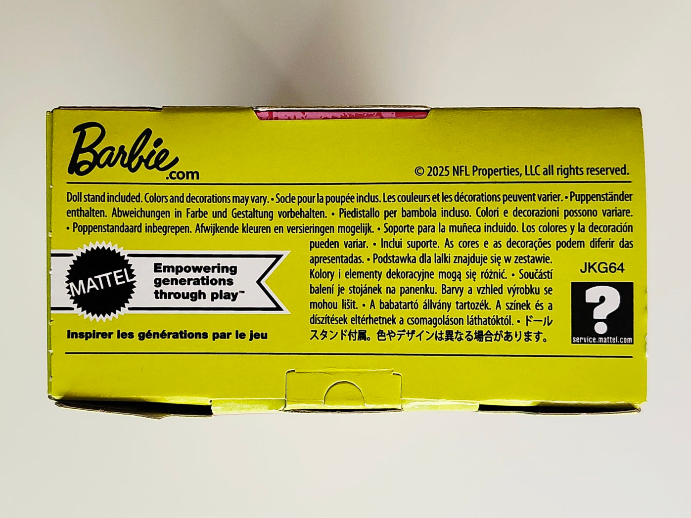 Barbie Signature Collection Barbie x Super Bowl Eagles 2 11.5-Inch Doll, Not Mint