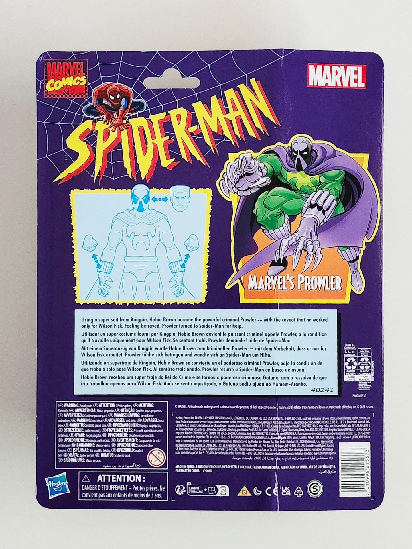 Marvel Legends Spider-Man Retro Collection Prowler 6-Inch Scale Action Figure
