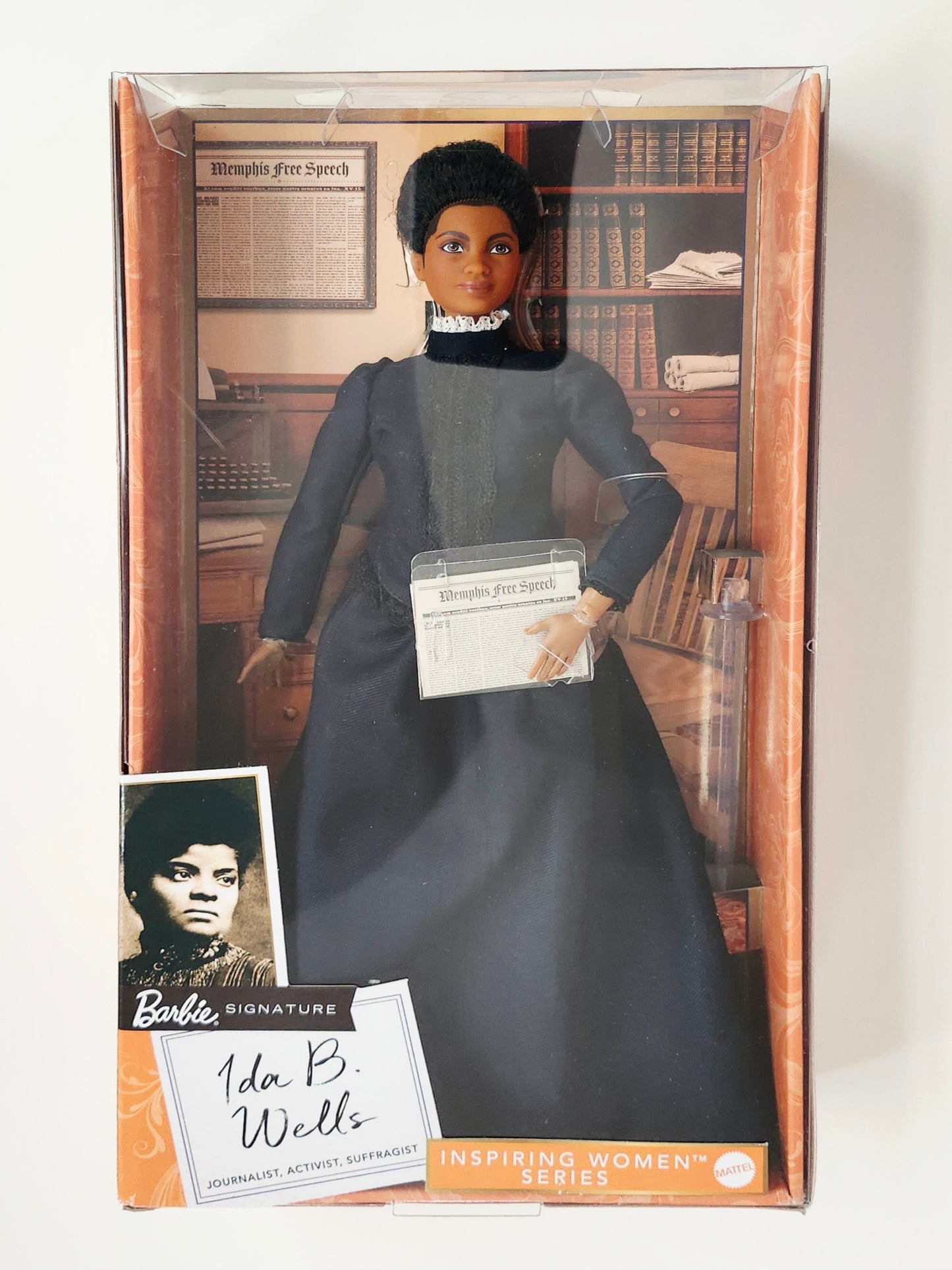 Barbie Signature Inspiring Women Collection Ida B. Wells 11.5-Inch Doll, Not Mint