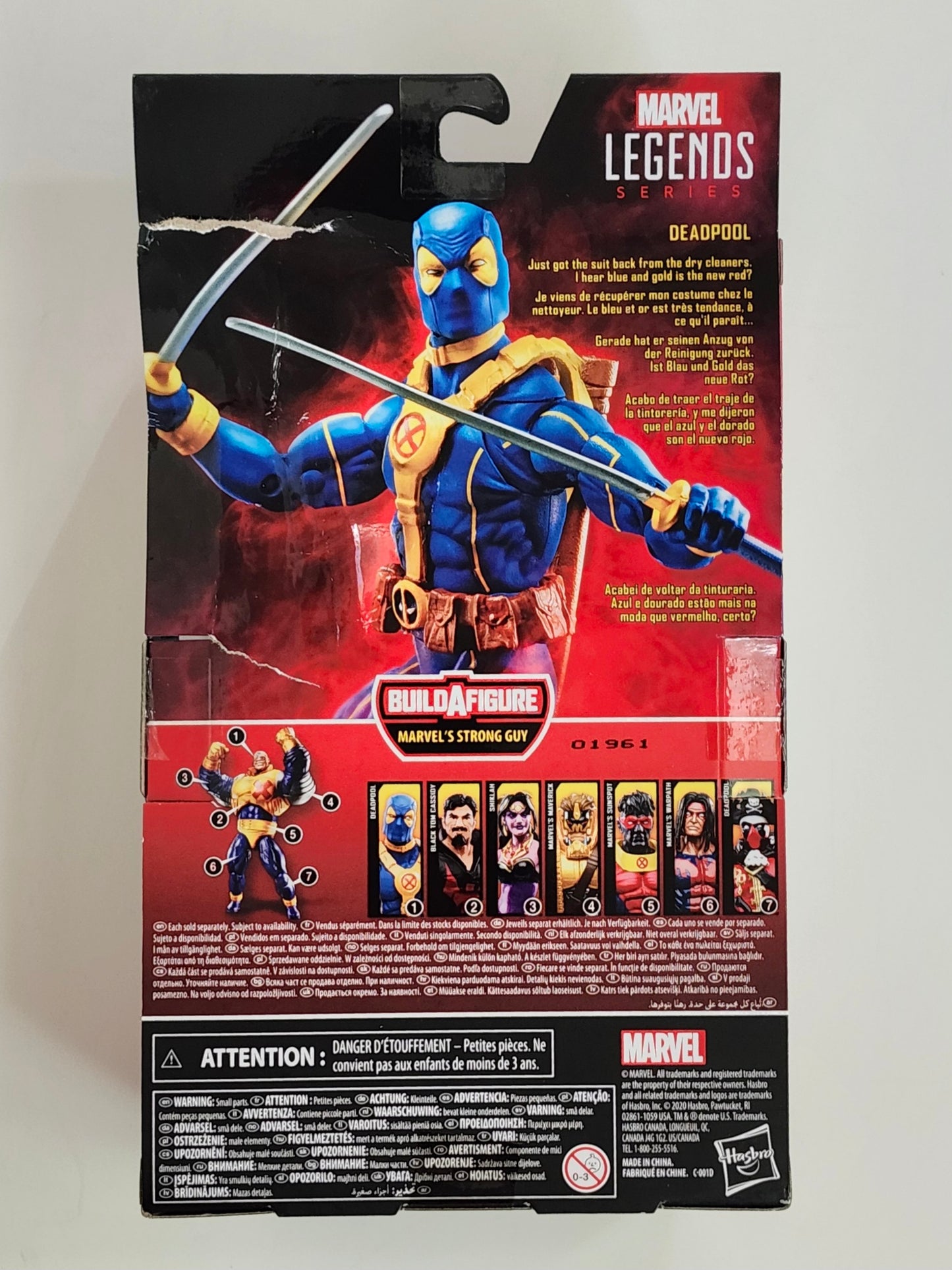 Marvel Legends Marvel's Strong Guy Series Deadpool 6-Inch Action Figure, Not Mint