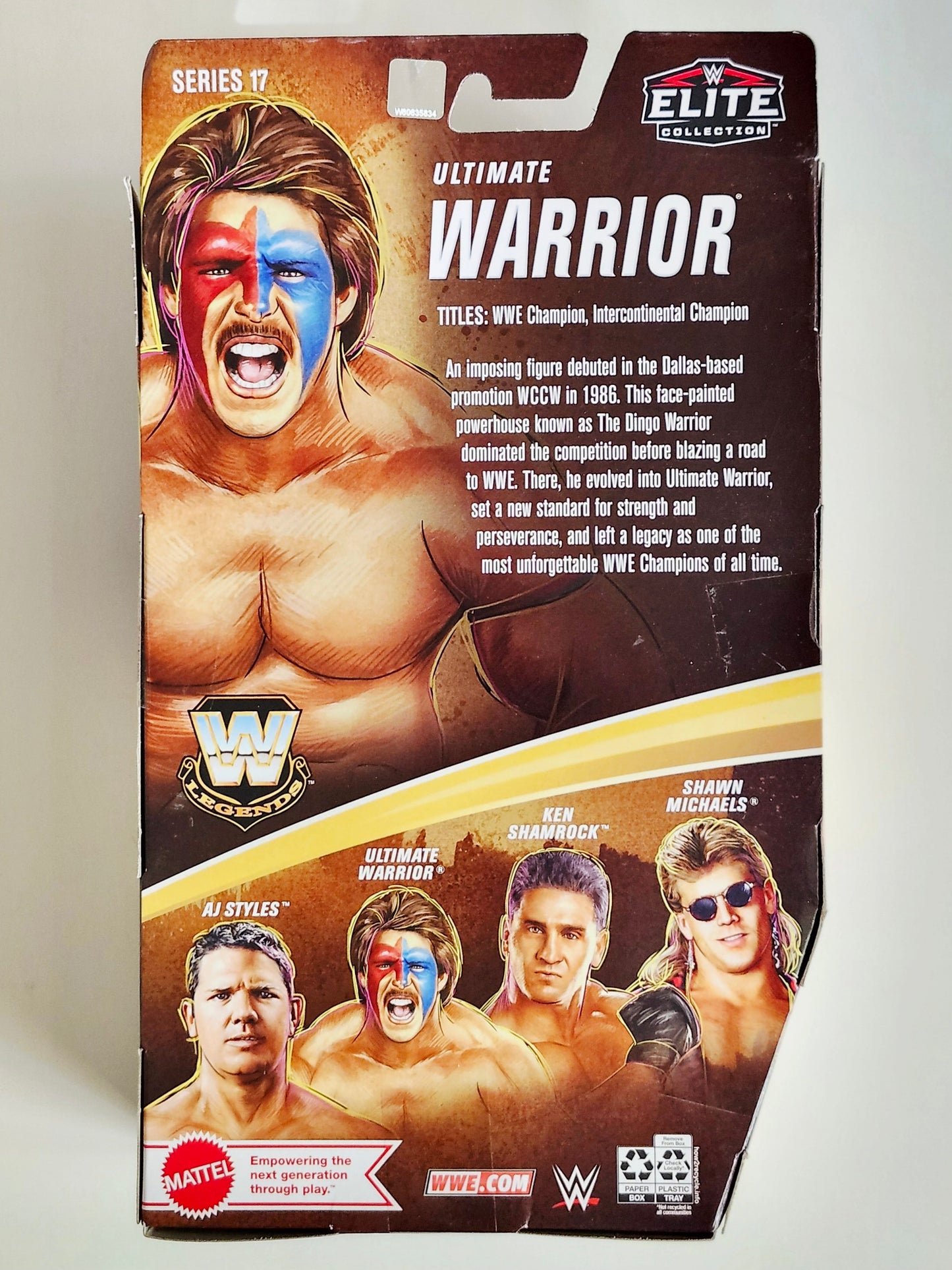 WWE Legends Elite Collection Series 17 Ultimate Warrior Exclusive Action Figure