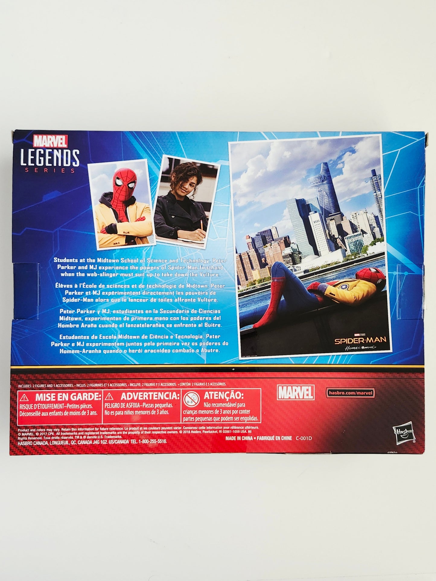 Marvel Legends Spider-Man Homecoming Spider-Man and MJ Exclusive Action Figure 2-Pack