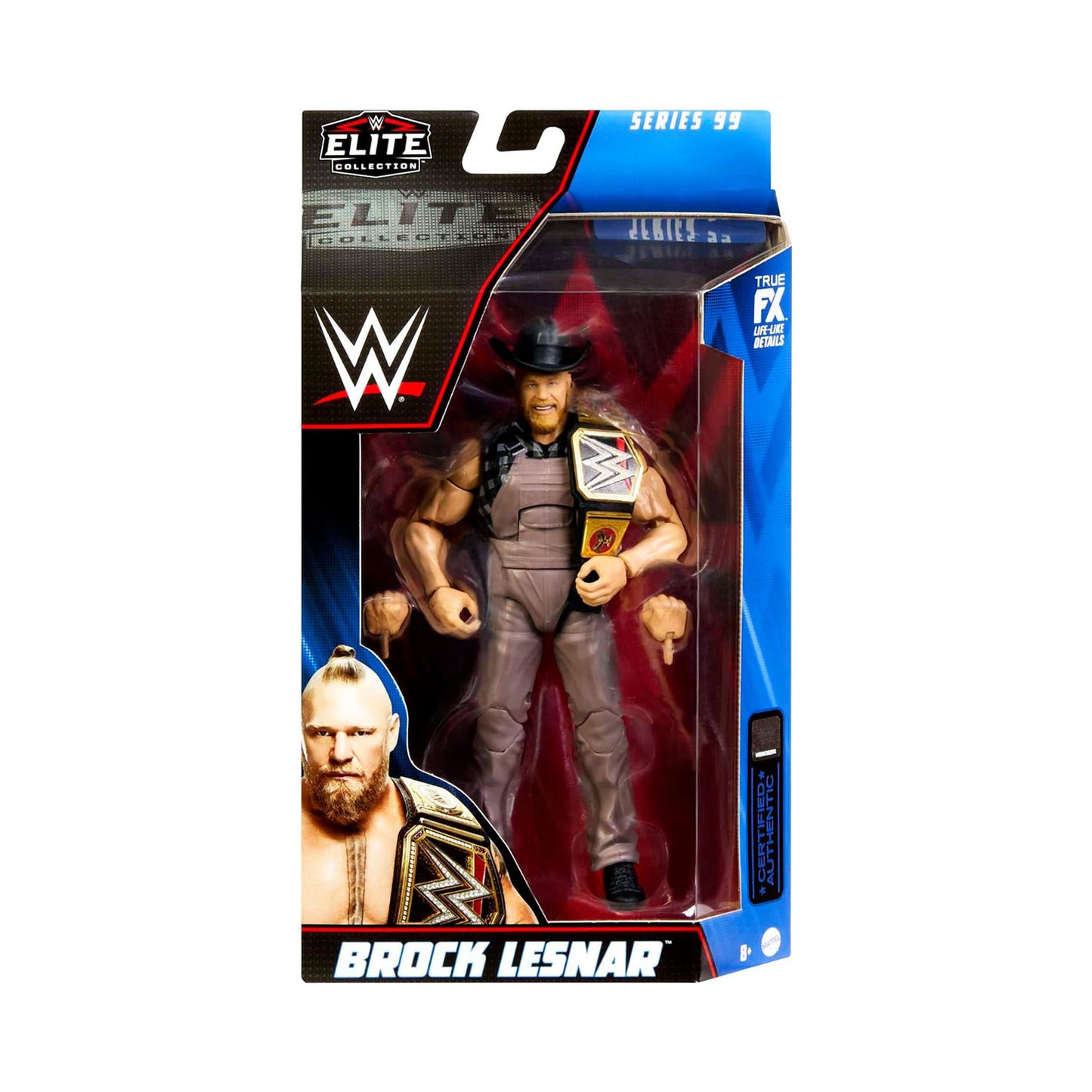 WWE Elite Collection Series 99 Brock Lesnar (Brown Overalls) Action Figure