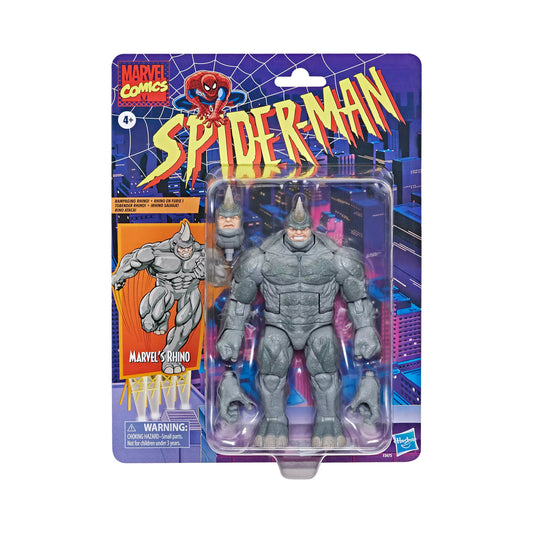 Marvel Legends Spider-Man Retro Collection Rhino 6-Inch Scale Action Figure
